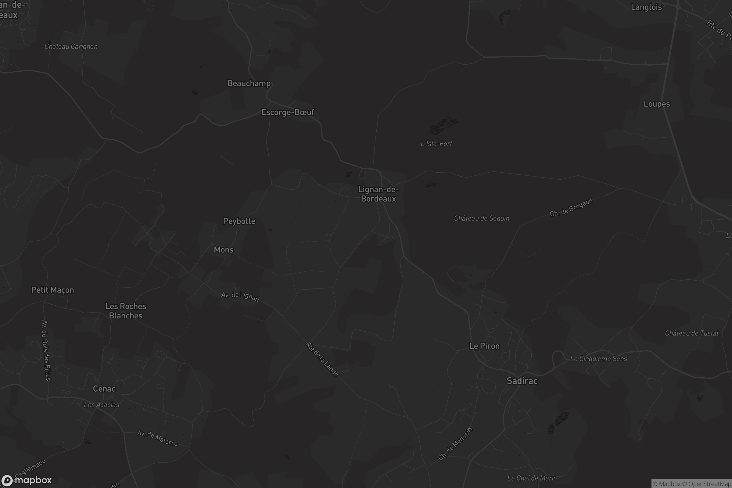 Carte de Lignan-de-Bordeaux