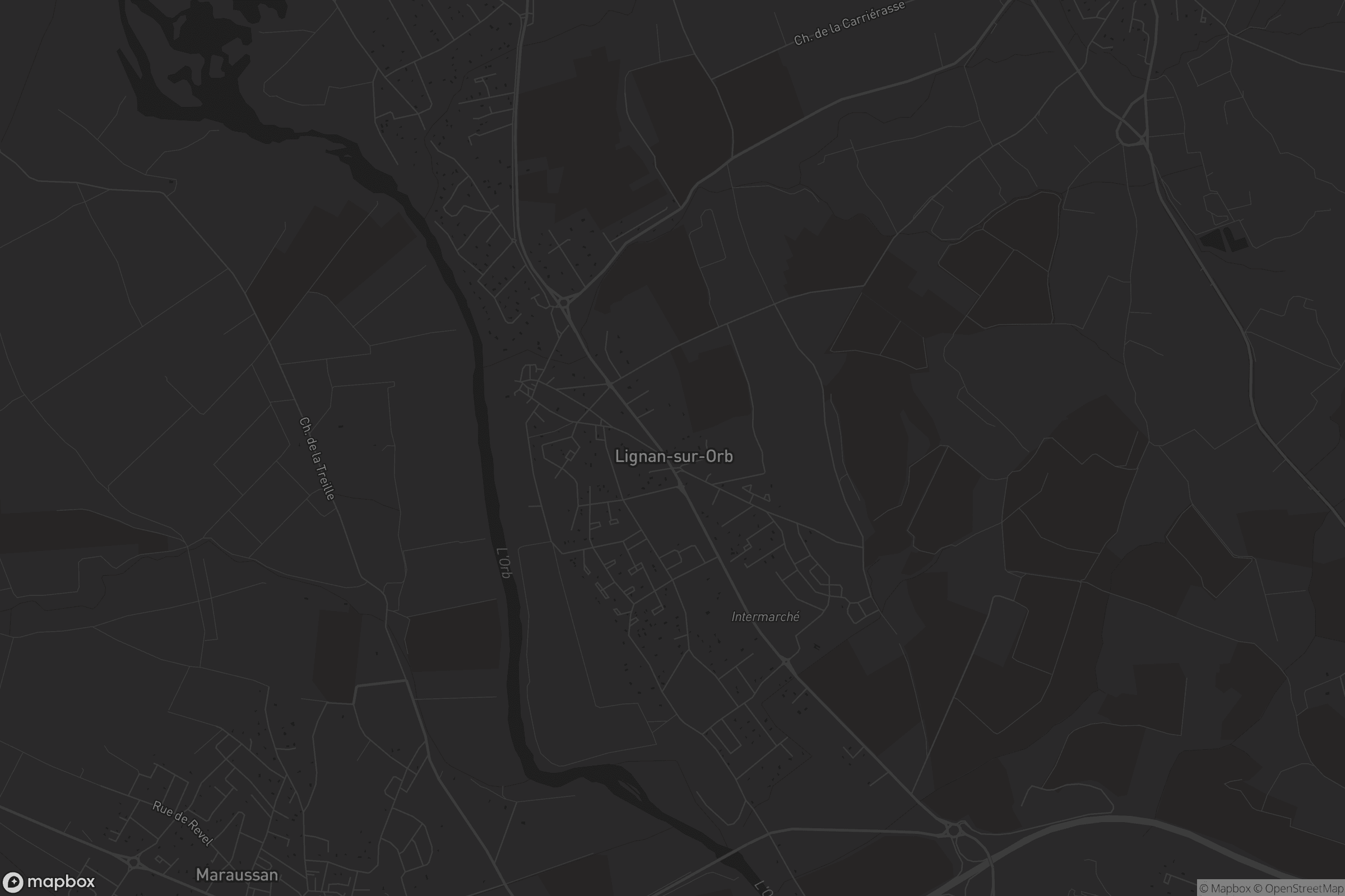 Carte de Lignan-sur-Orb