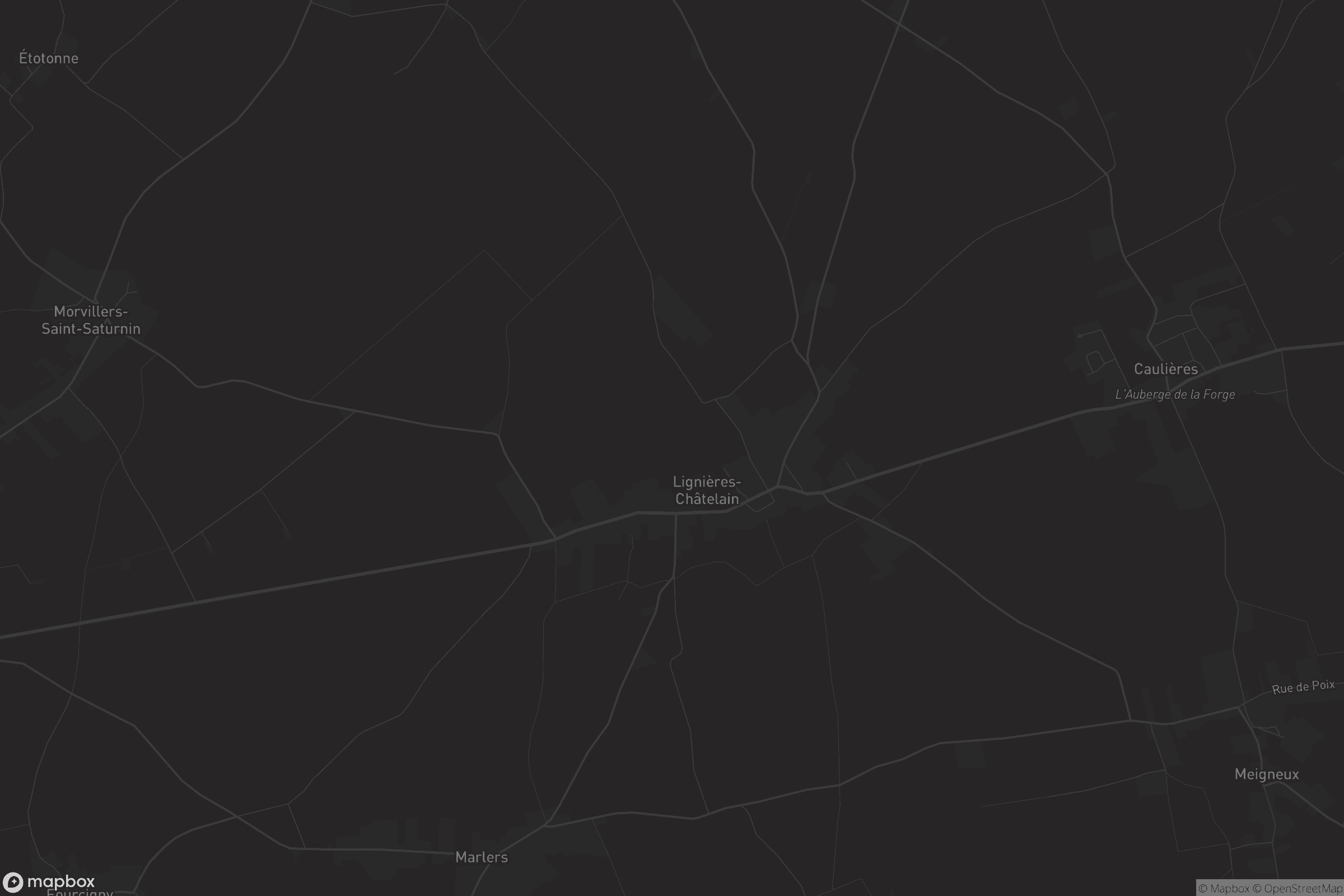 Carte de Lignières-Châtelain