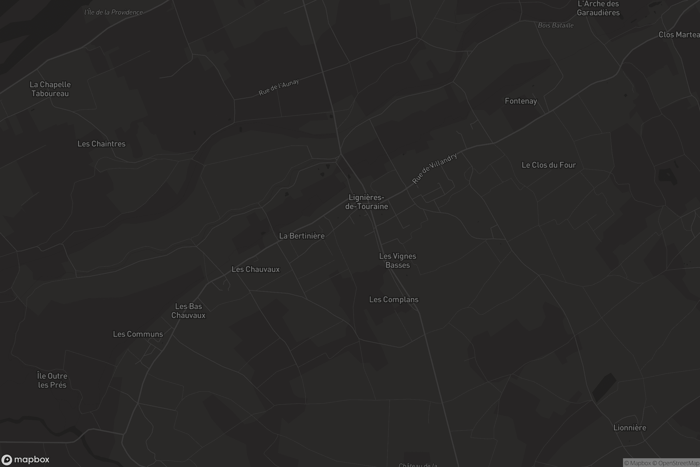 Carte de Lignières-de-Touraine