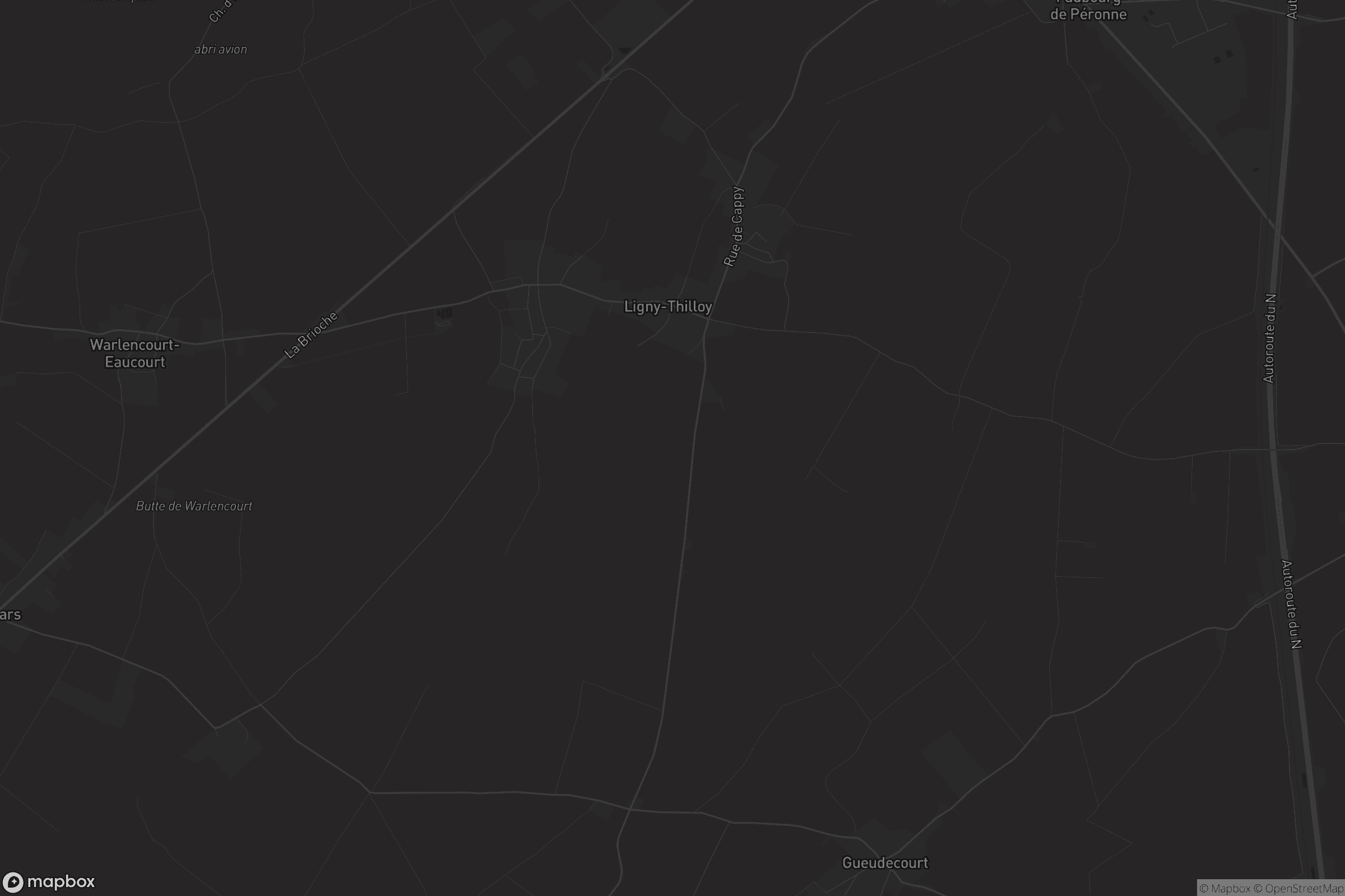 Carte de Ligny-Thilloy