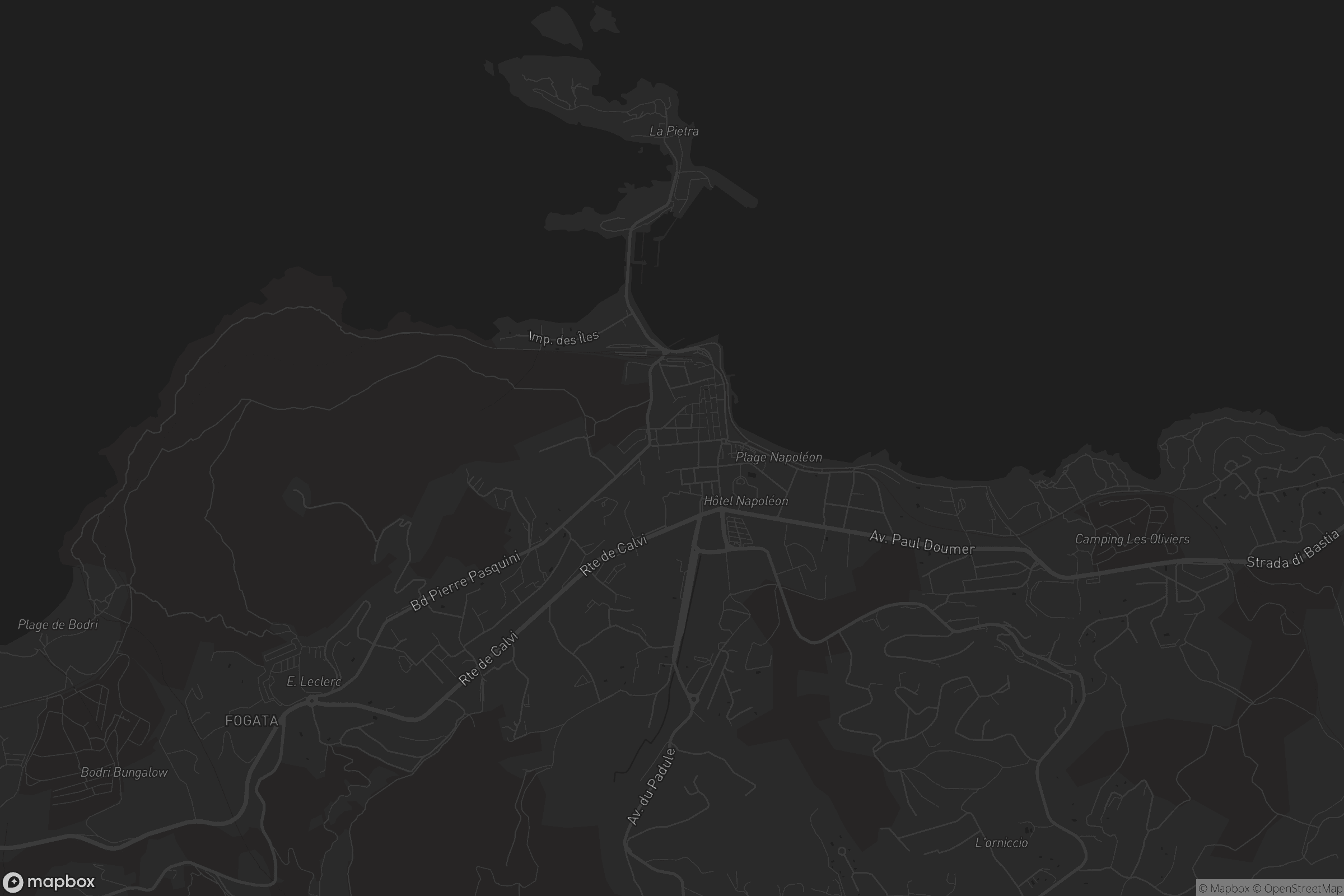 Carte de L'Île-Rousse