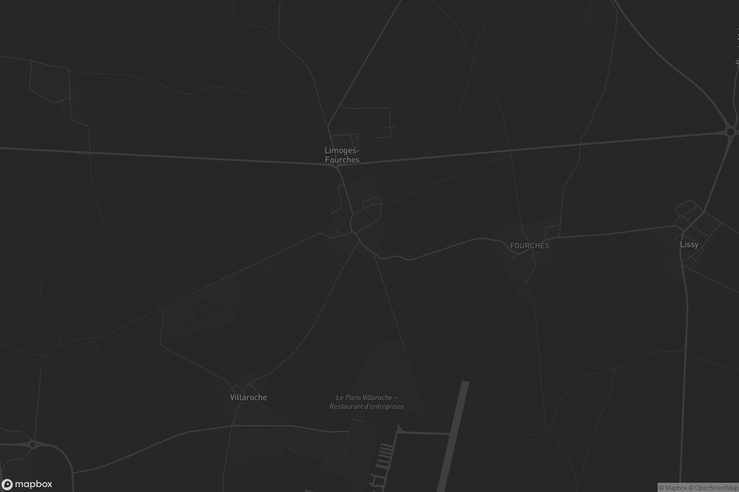 Carte de Limoges-Fourches