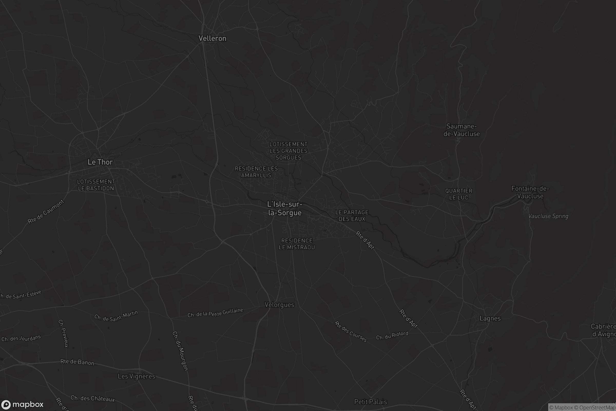 Carte de L'Isle-sur-la-Sorgue