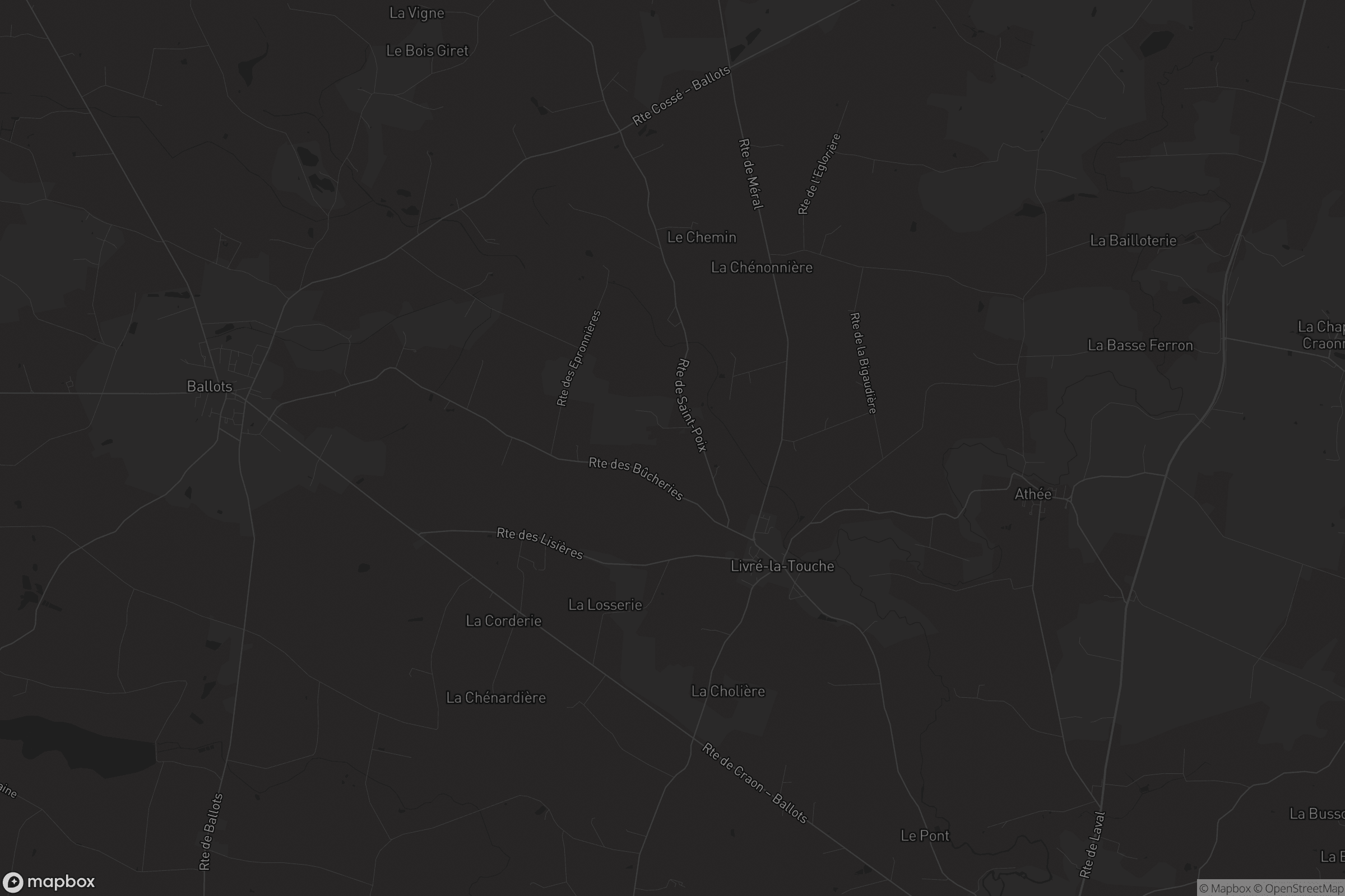 Carte de Livré-la-Touche