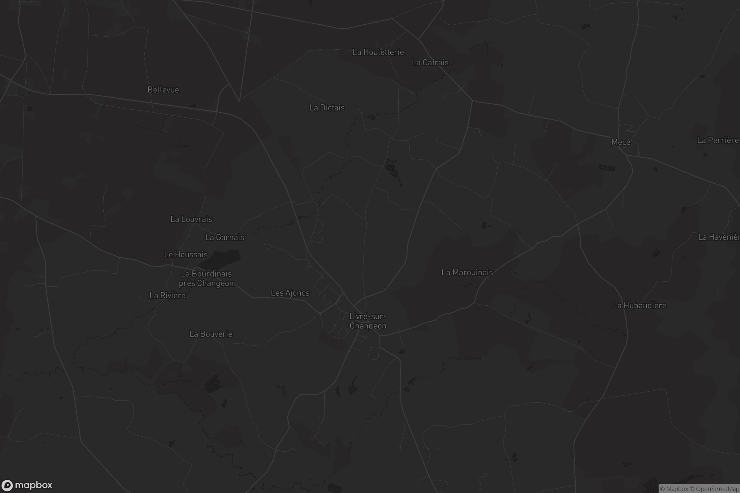 Carte de Livré-sur-Changeon