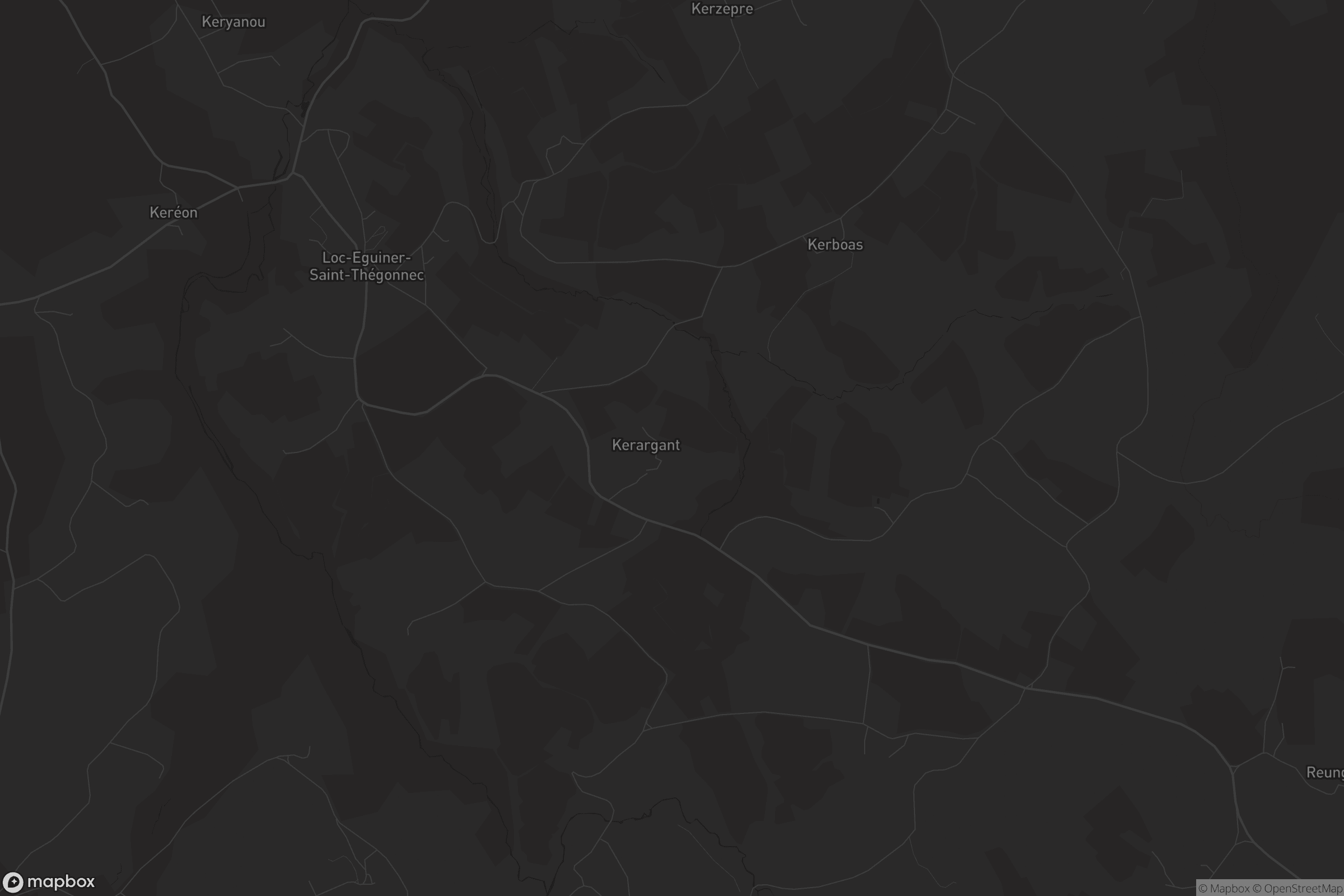 Carte de Loc-Eguiner-Saint-Thégonnec