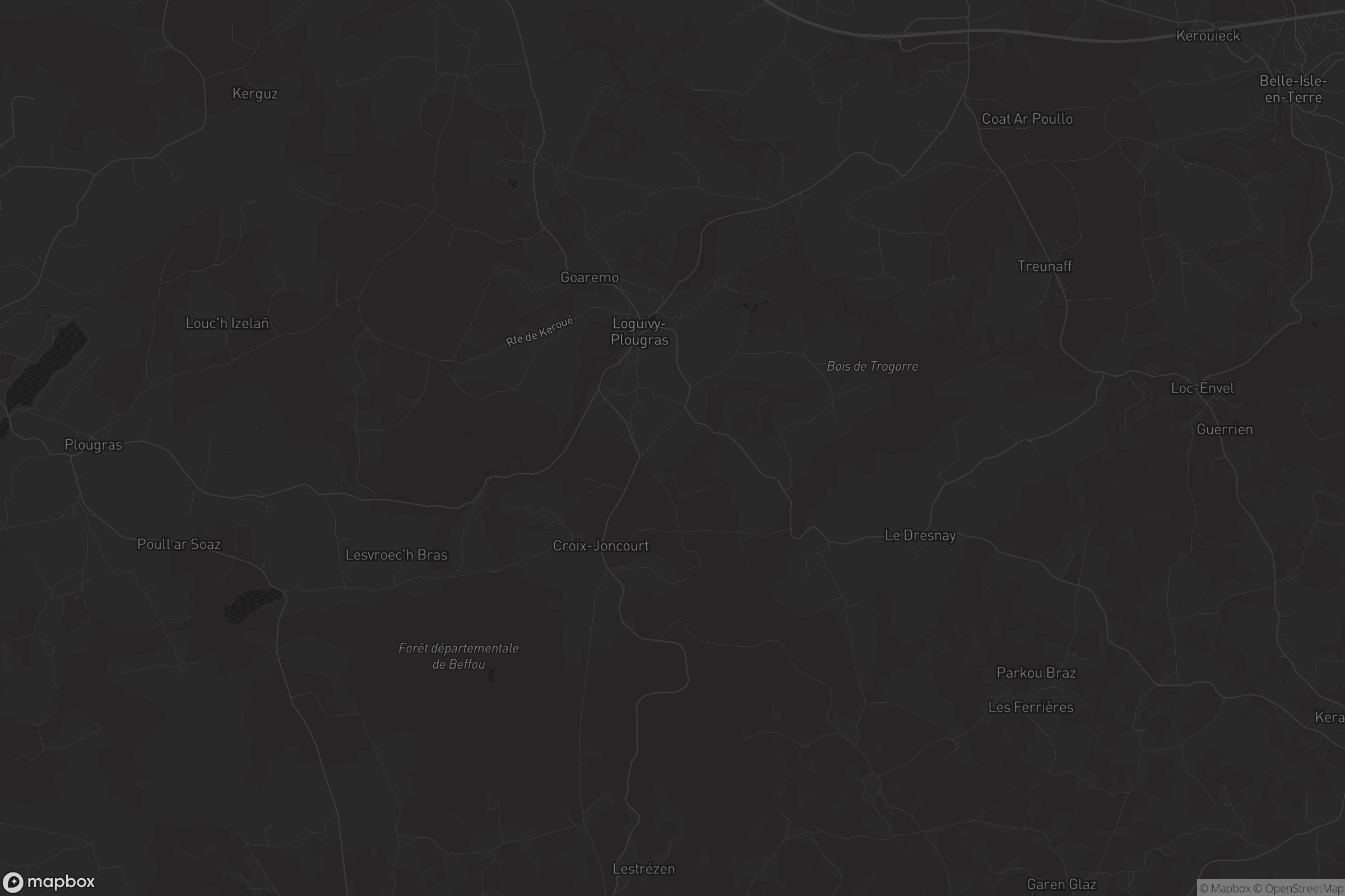 Carte de Loguivy-Plougras