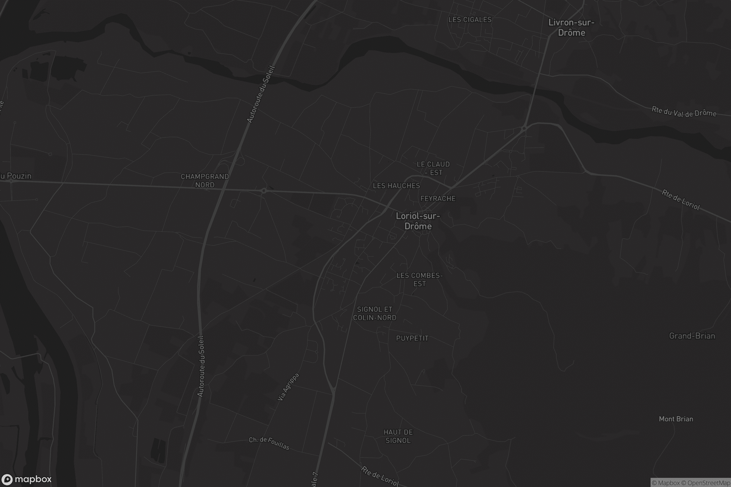 Carte de Loriol-sur-Drôme