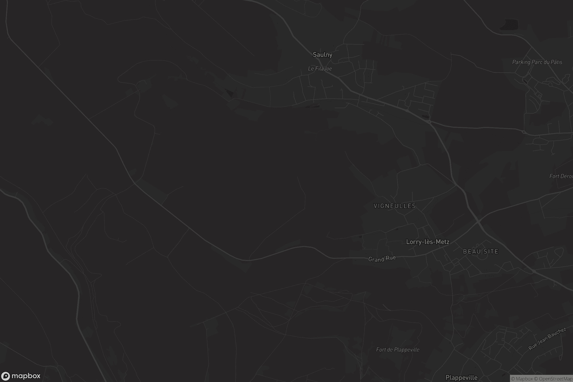 Carte de Lorry-lès-Metz