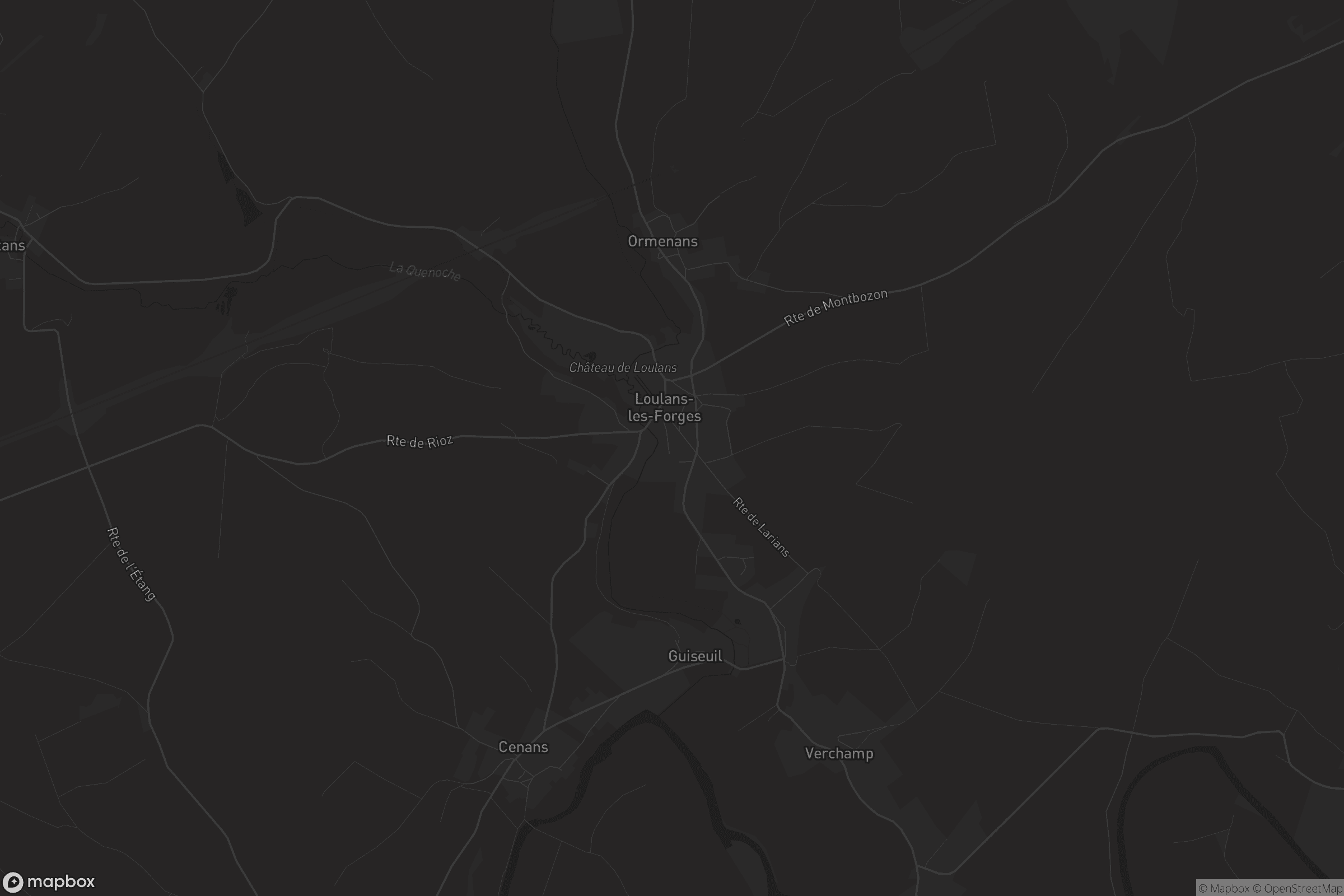 Carte de Loulans-Verchamp