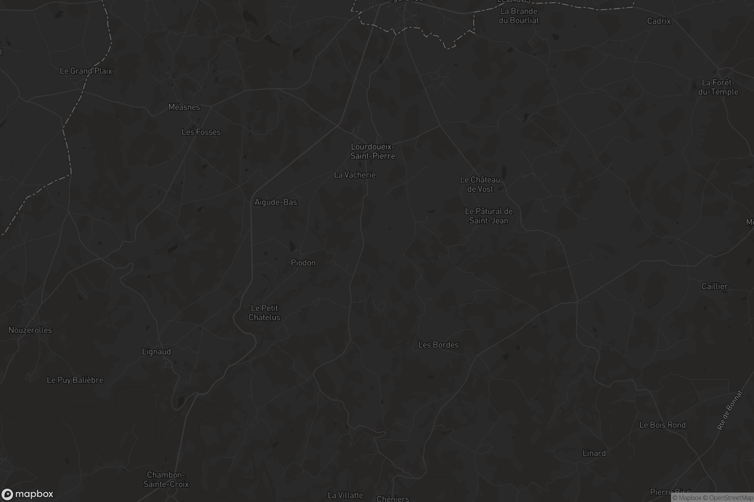 Carte de Lourdoueix-Saint-Pierre