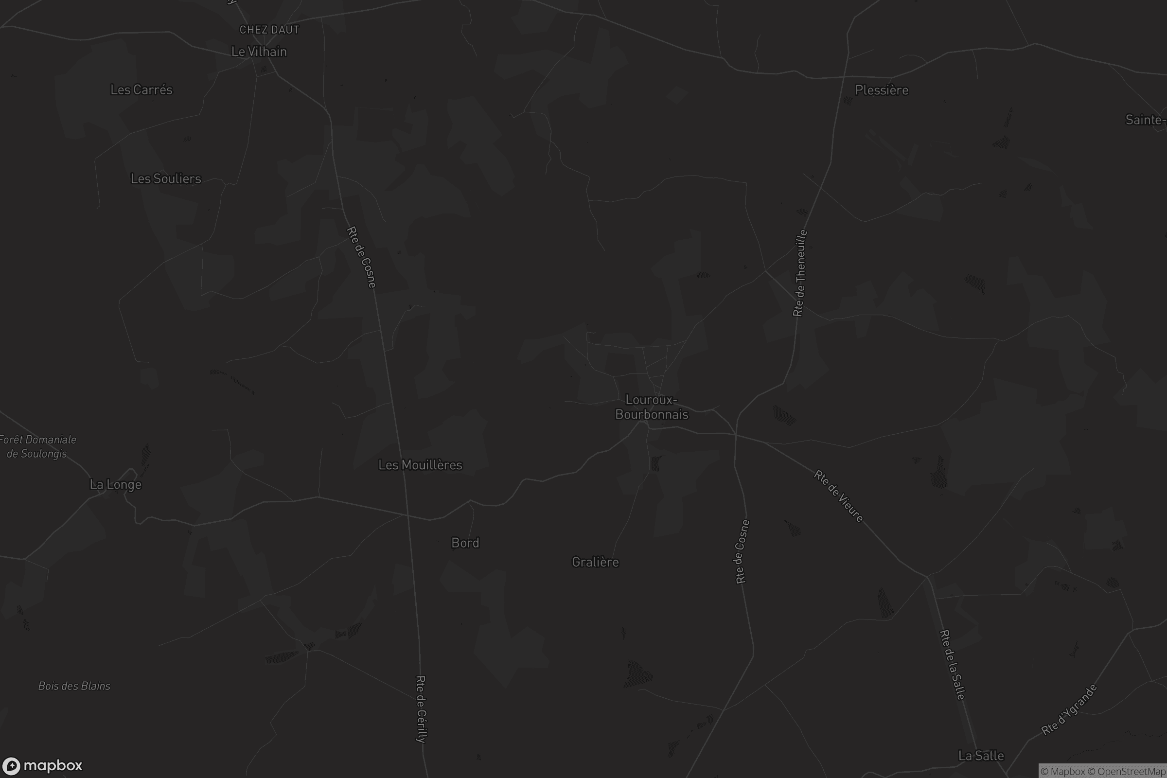 Carte de Louroux-Bourbonnais