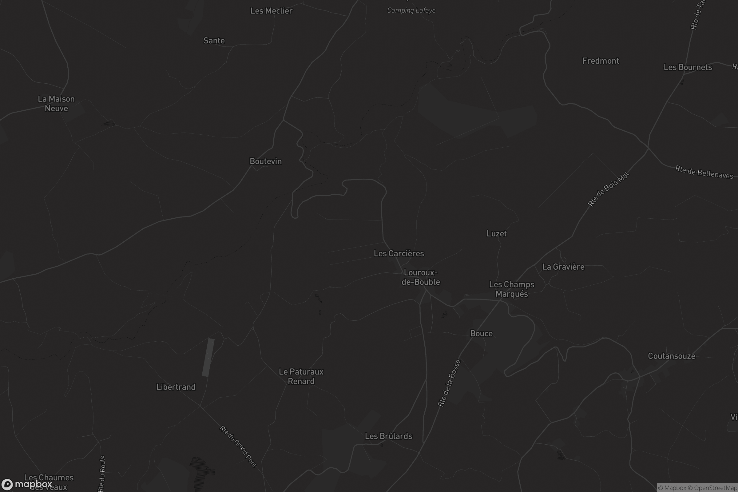 Carte de Louroux-de-Bouble