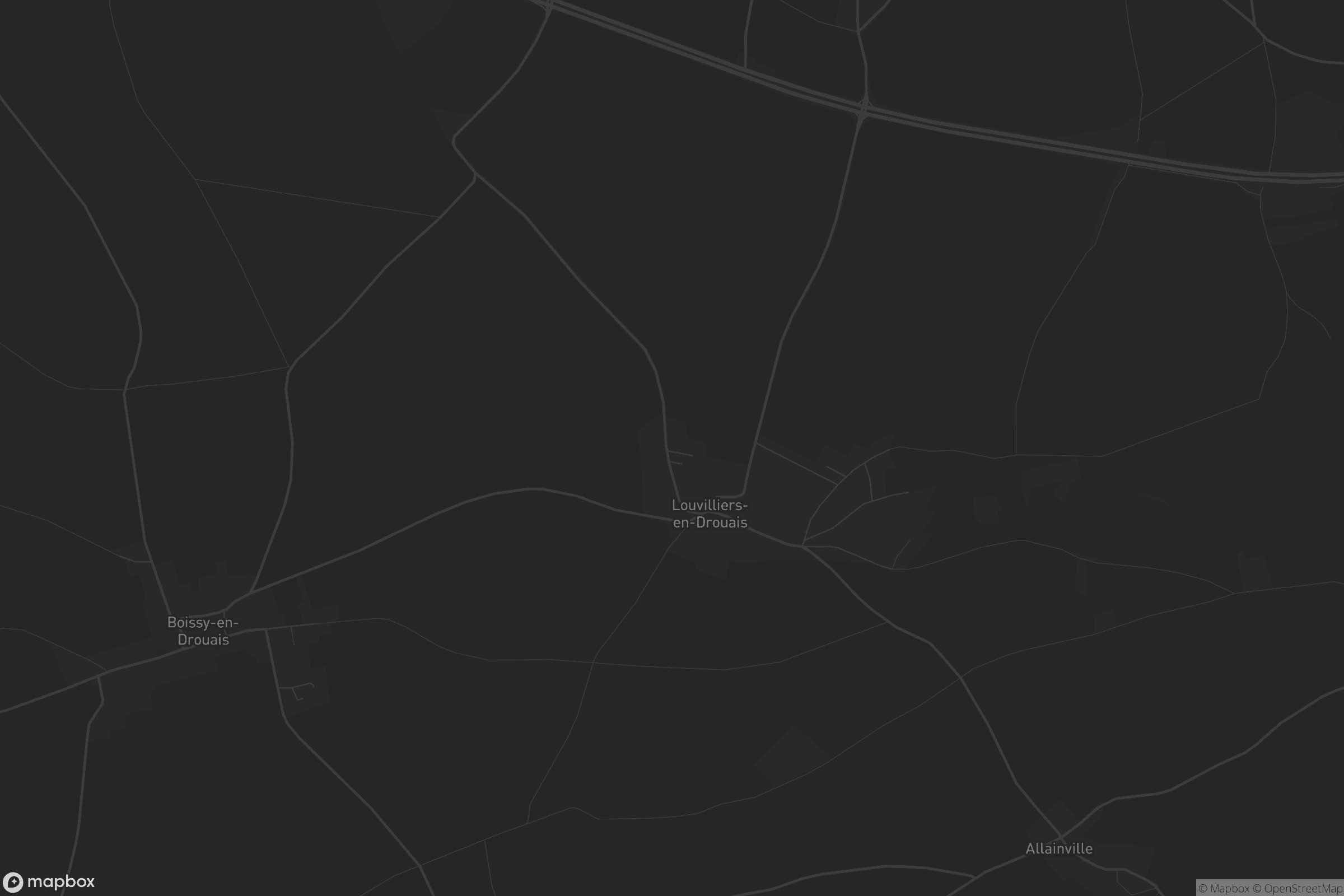 Carte de Louvilliers-en-Drouais