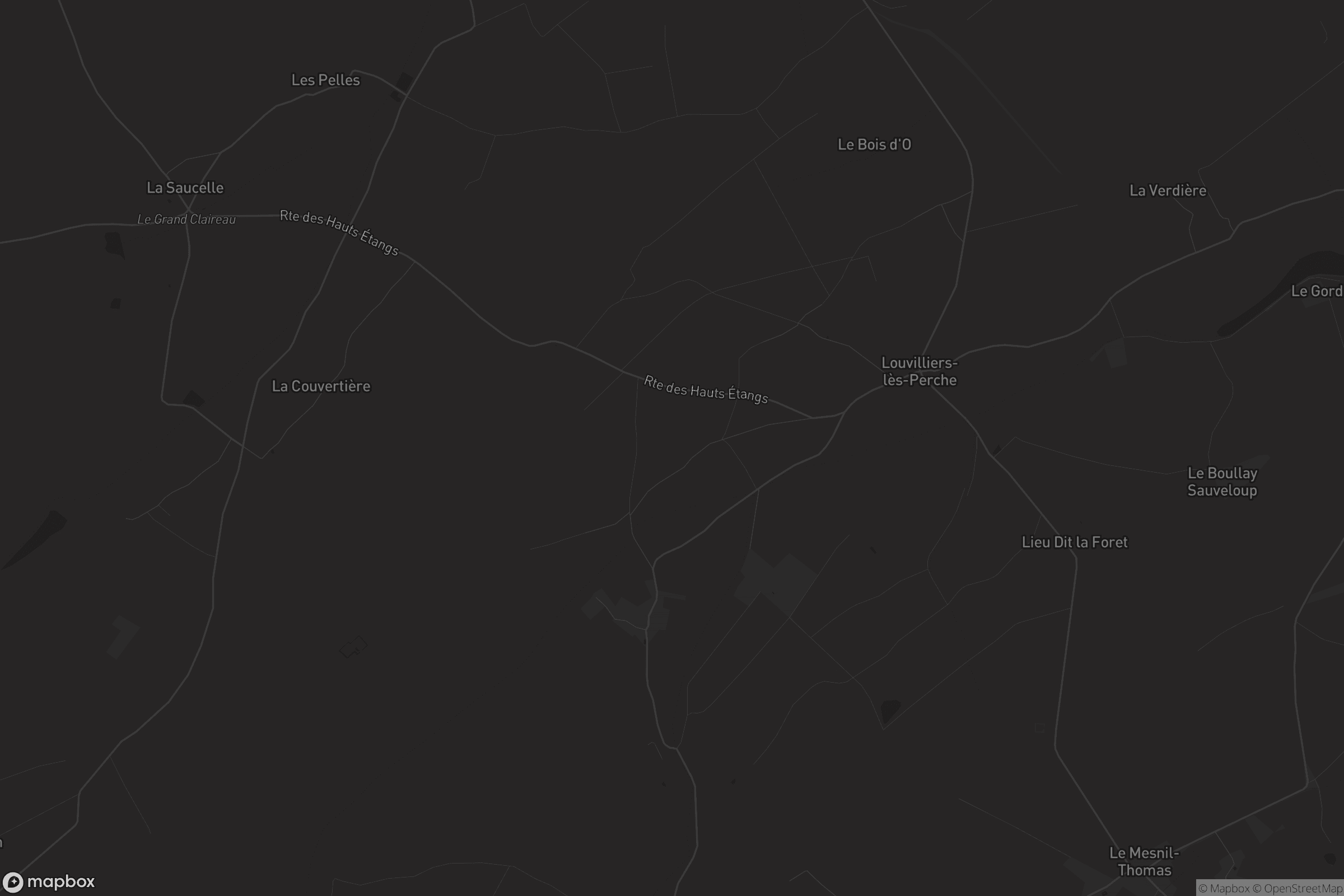 Carte de Louvilliers-lès-Perche