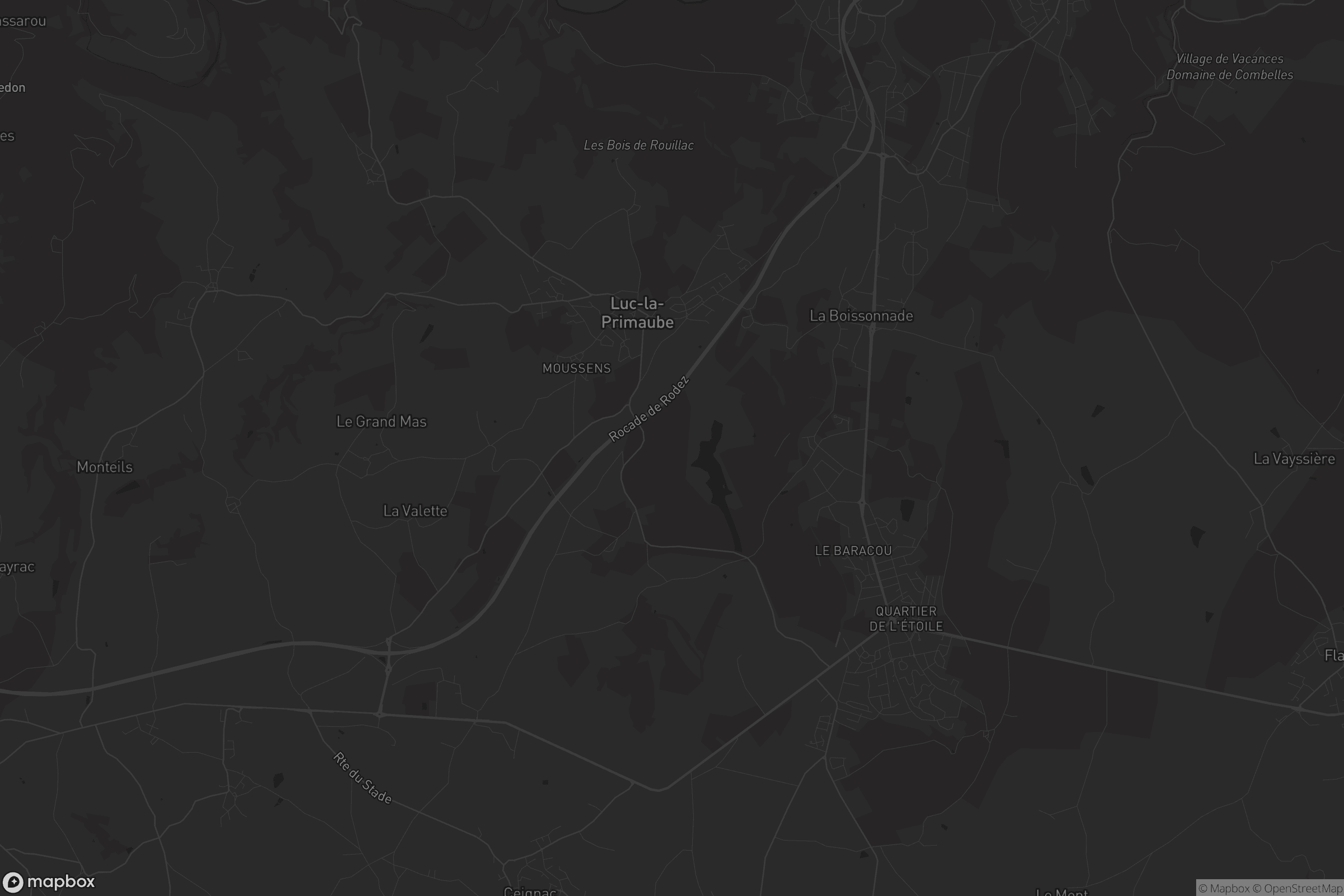 Carte de Luc-la-Primaube