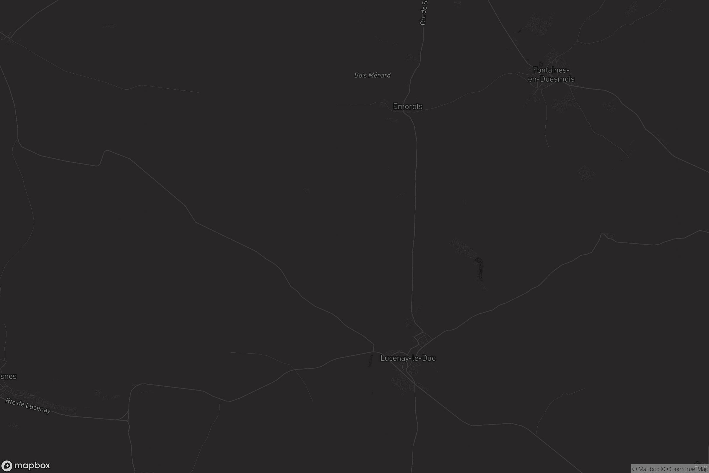 Carte de Lucenay-le-Duc