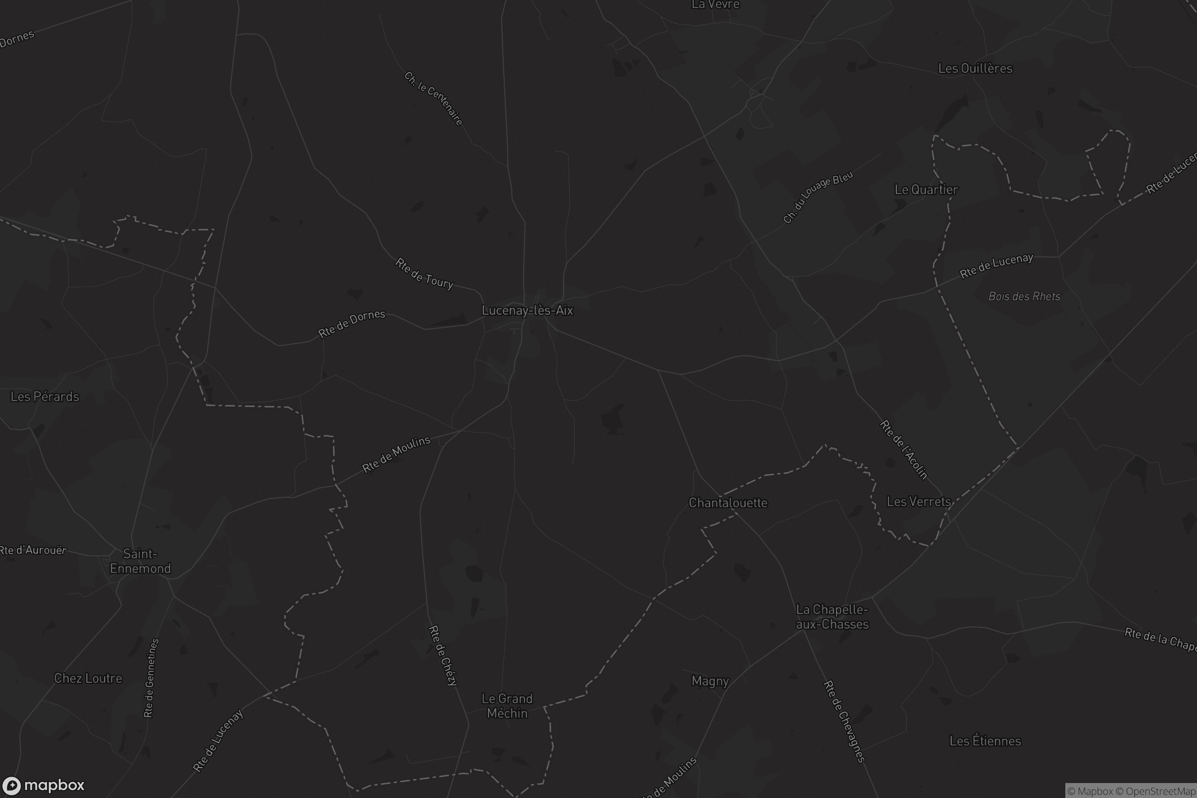 Carte de Lucenay-lès-Aix