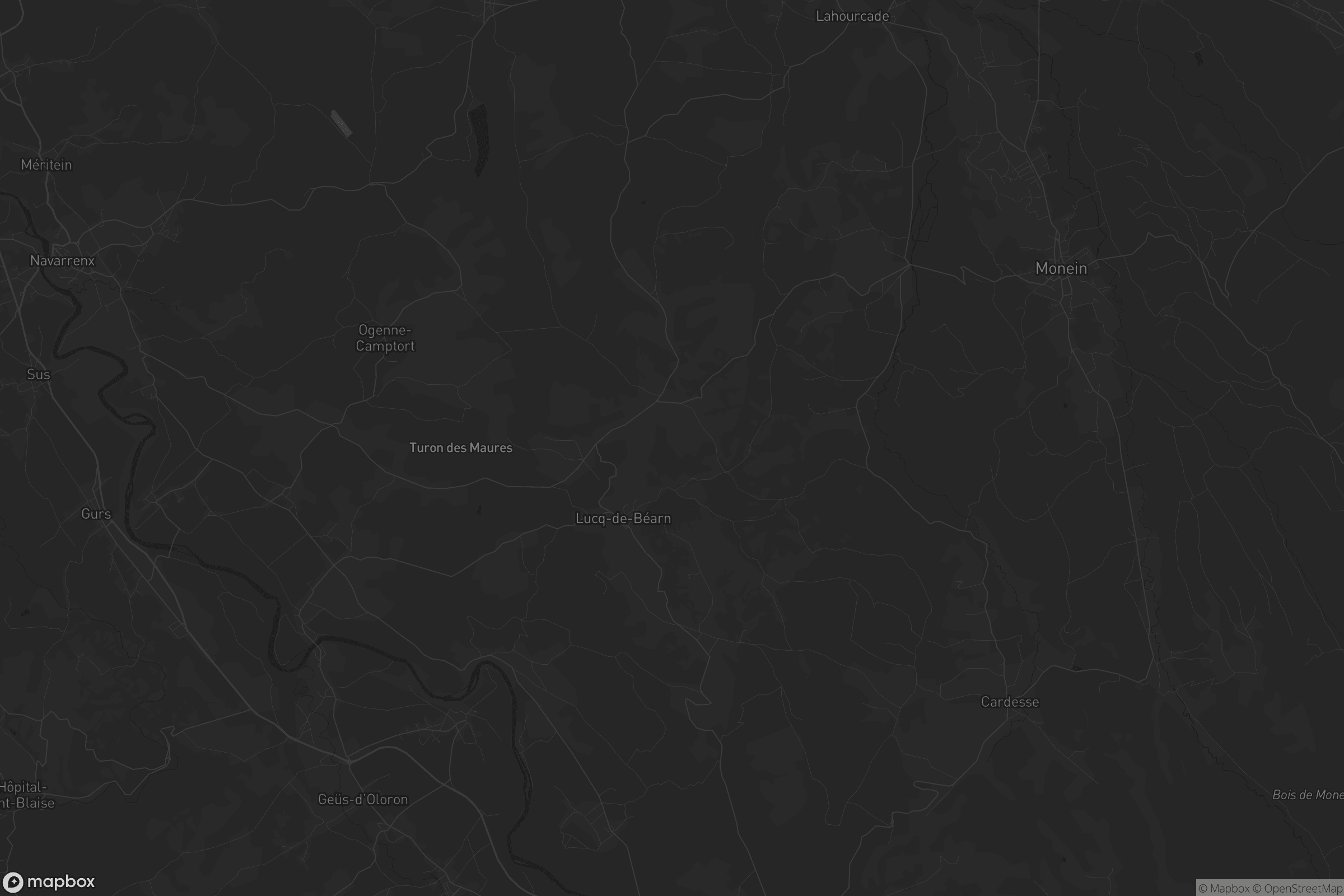 Carte de Lucq-de-Béarn
