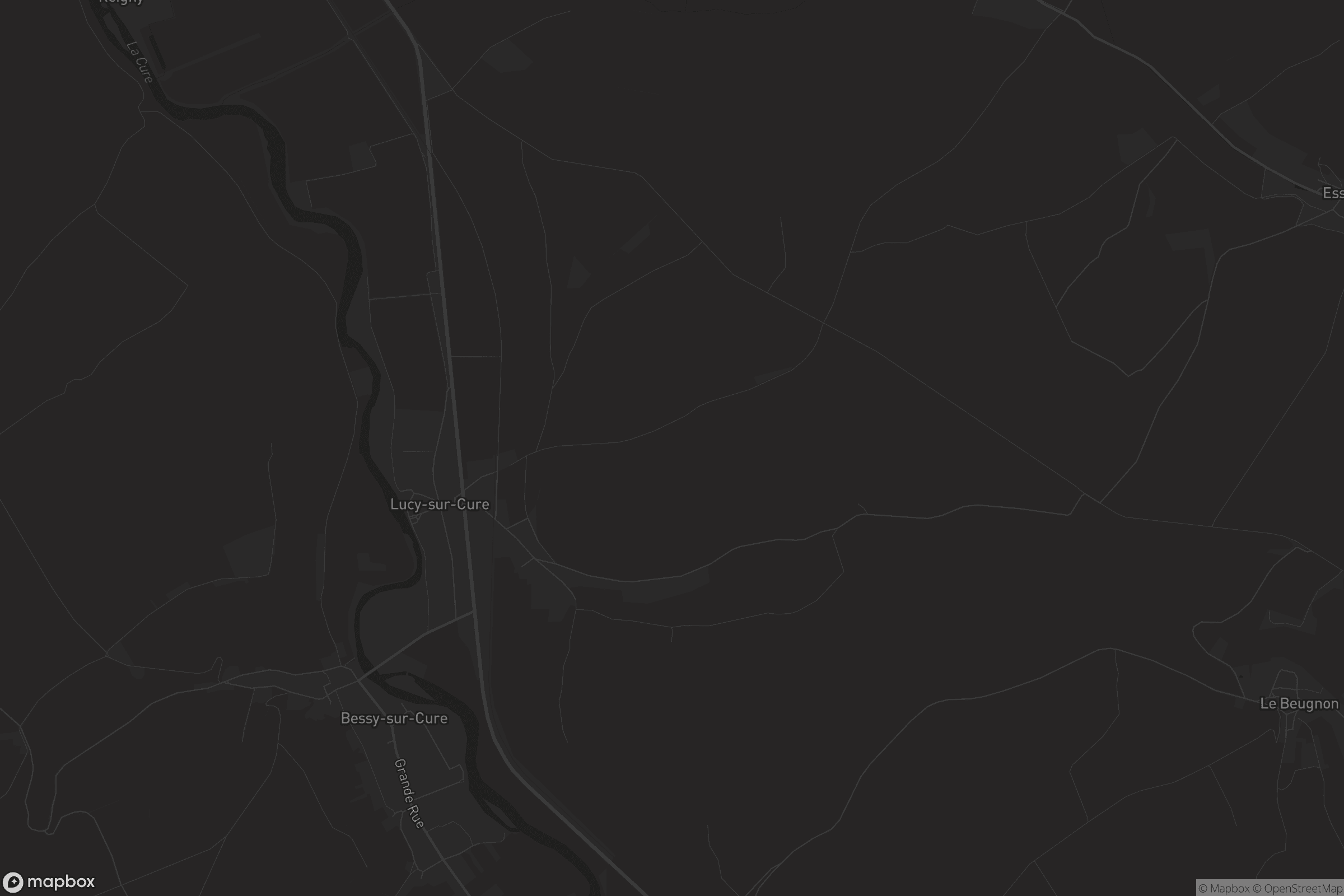 Carte de Lucy-sur-Cure