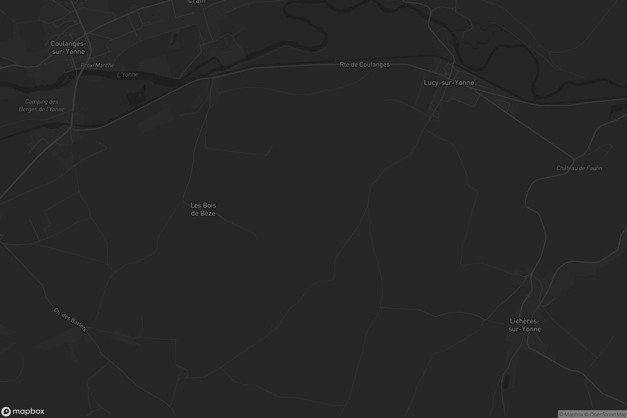 Carte de Lucy-sur-Yonne
