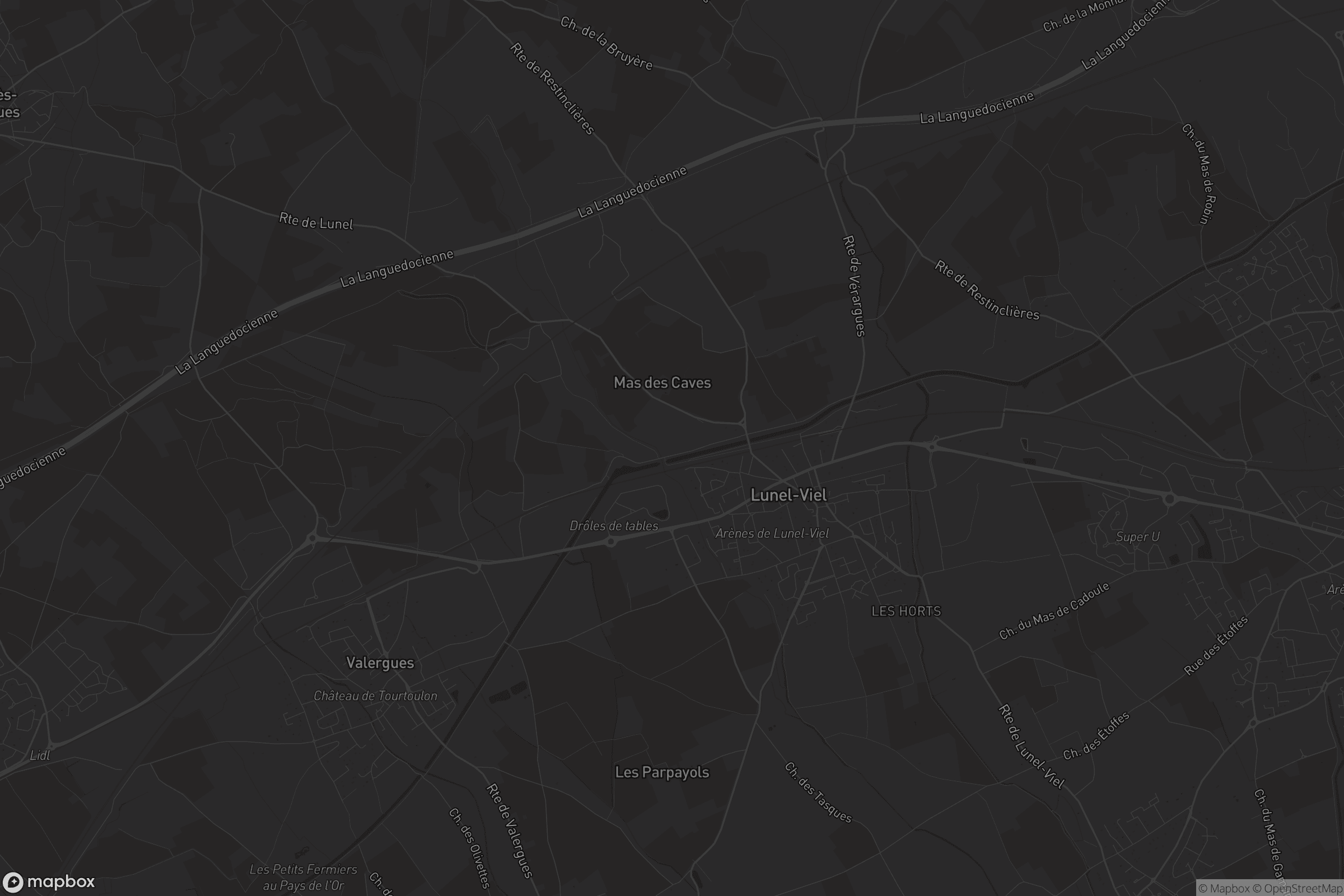 Carte de Lunel-Viel
