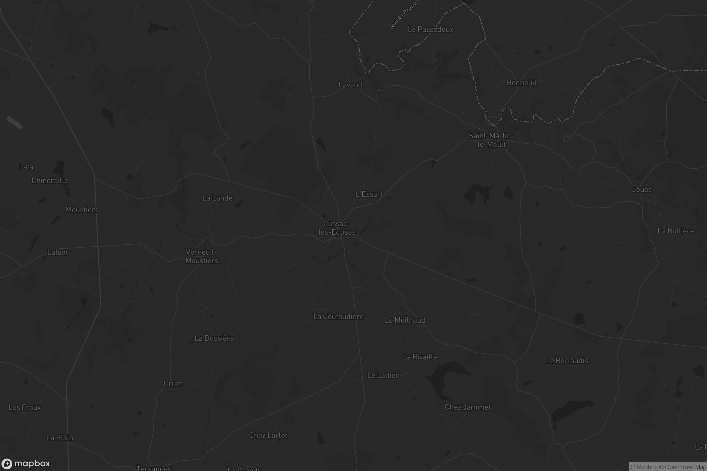 Carte de Lussac-les-Églises