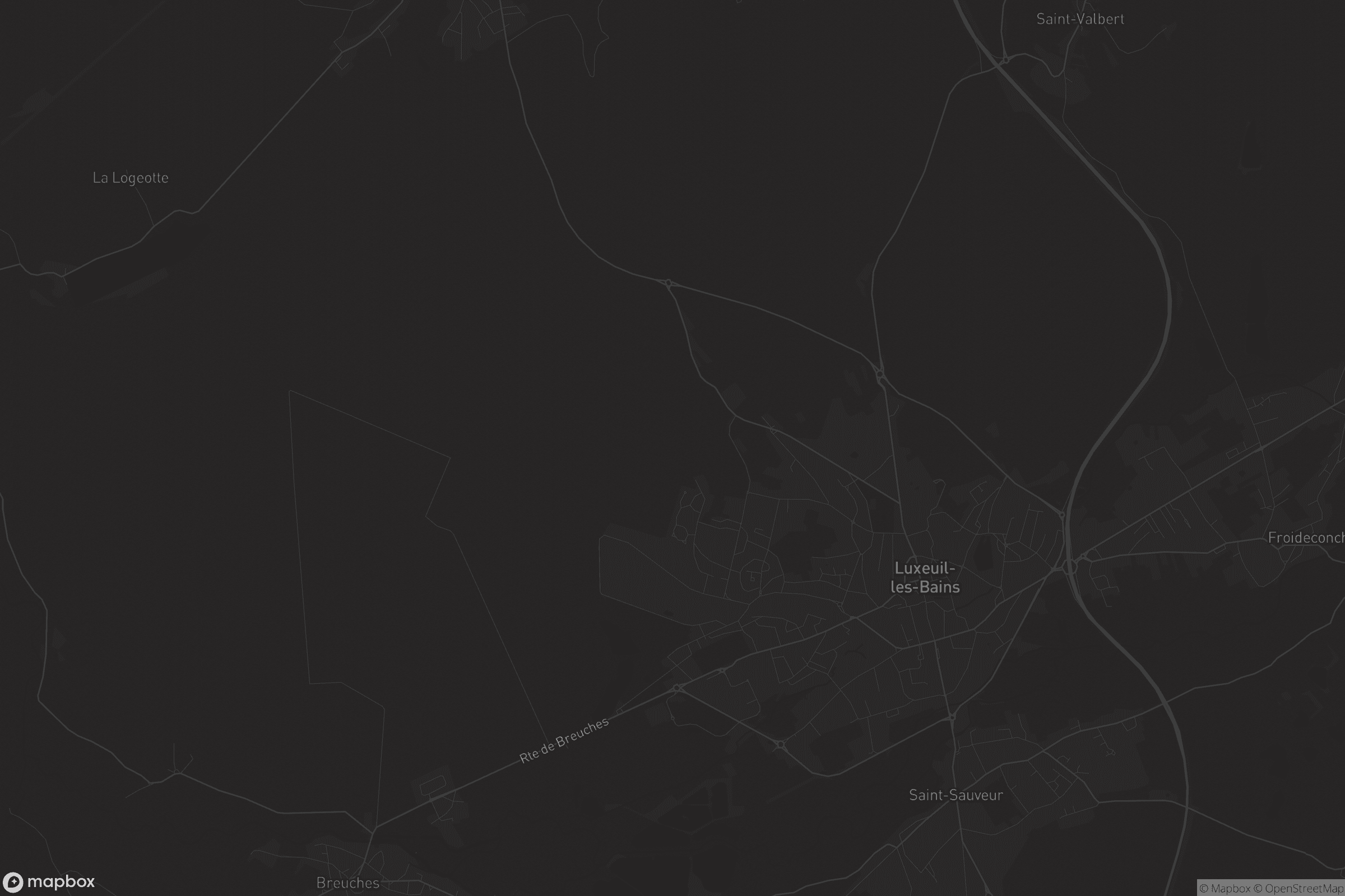 Carte de Luxeuil-les-Bains