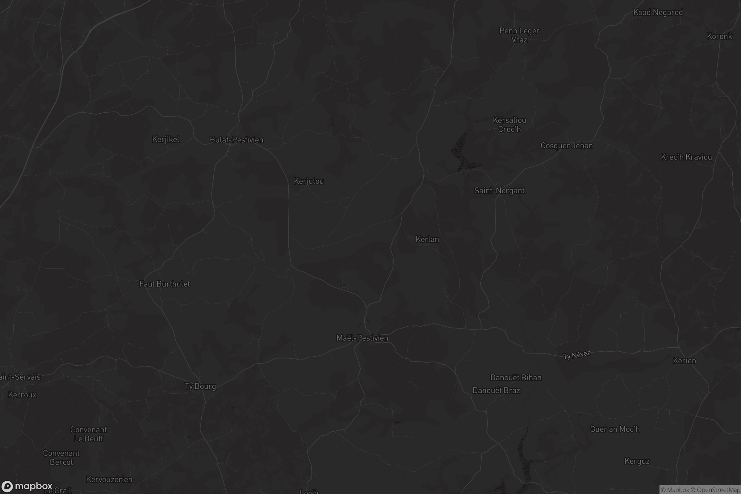 Carte de Maël-Pestivien