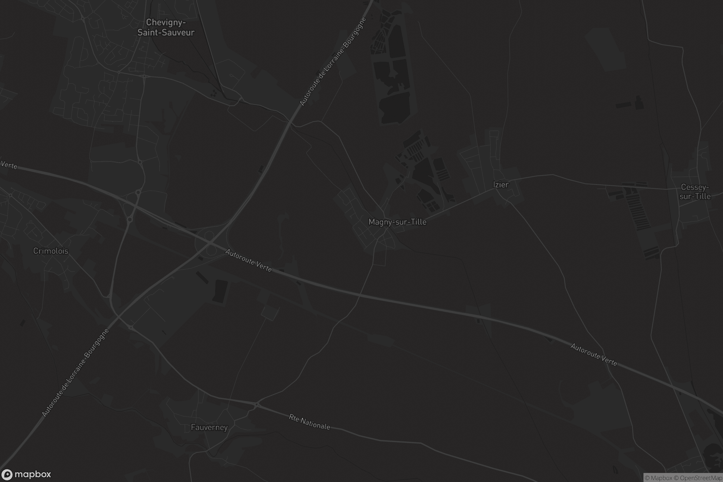 Carte de Magny-sur-Tille