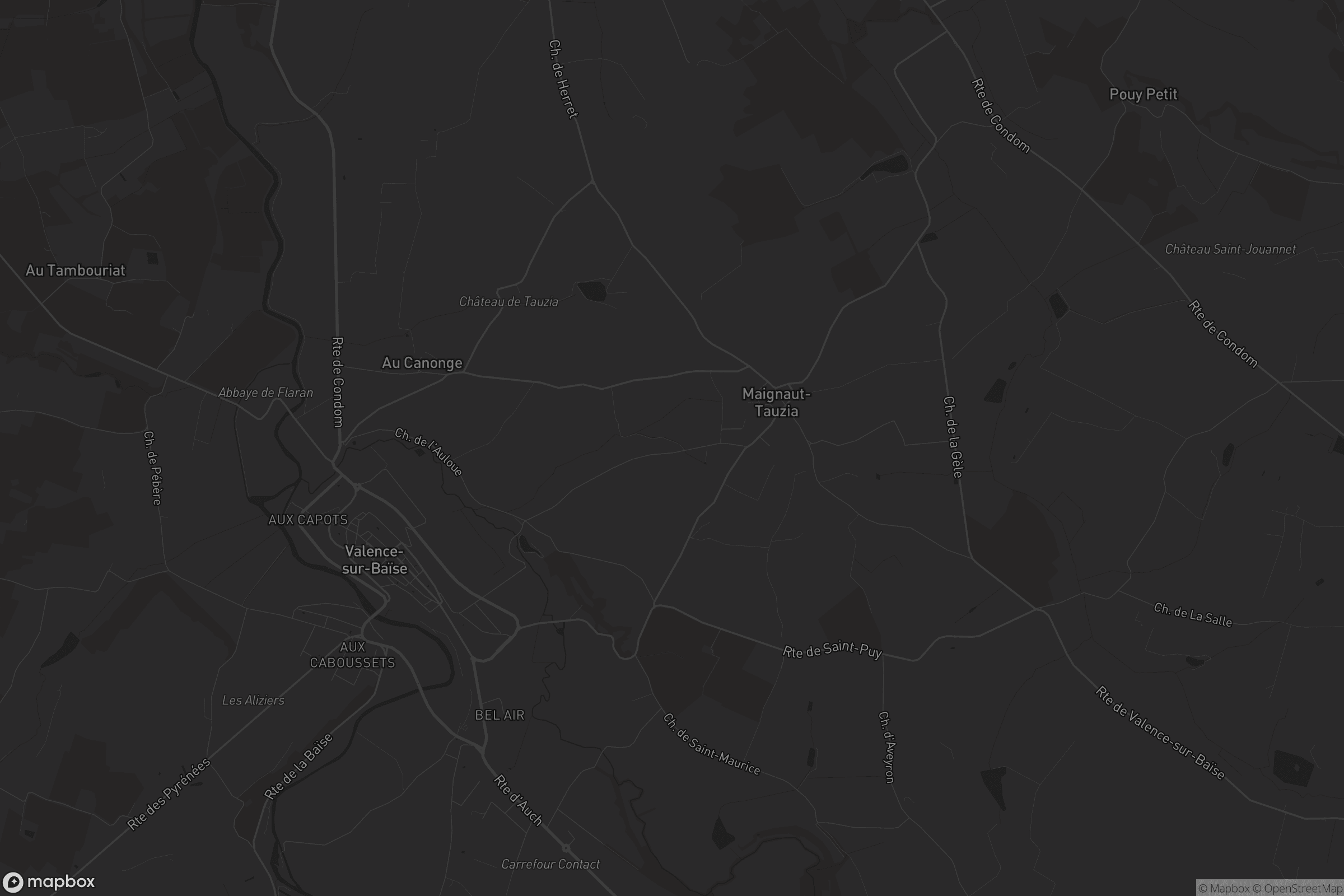 Carte de Maignaut-Tauzia