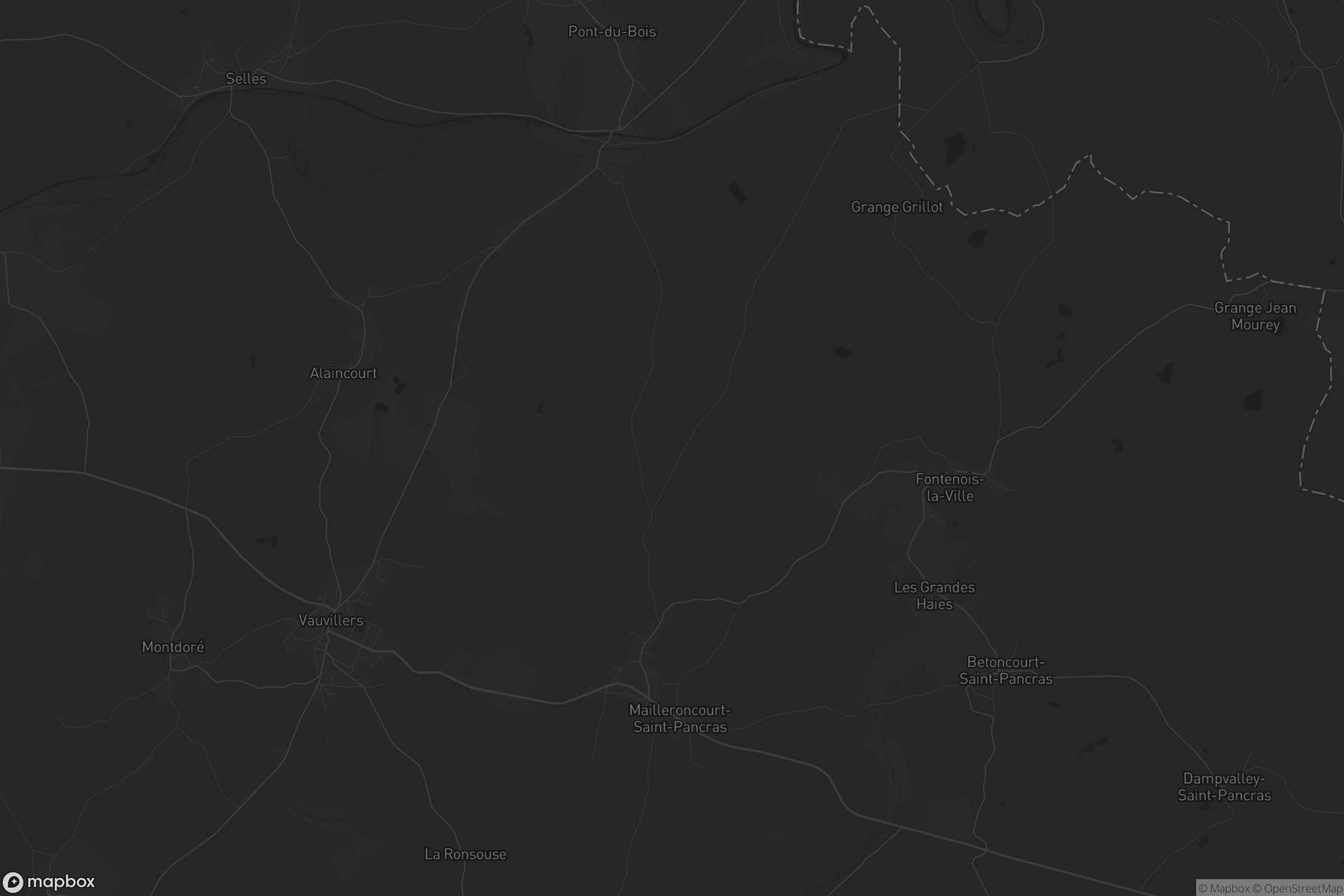 Carte de Mailleroncourt-Saint-Pancras