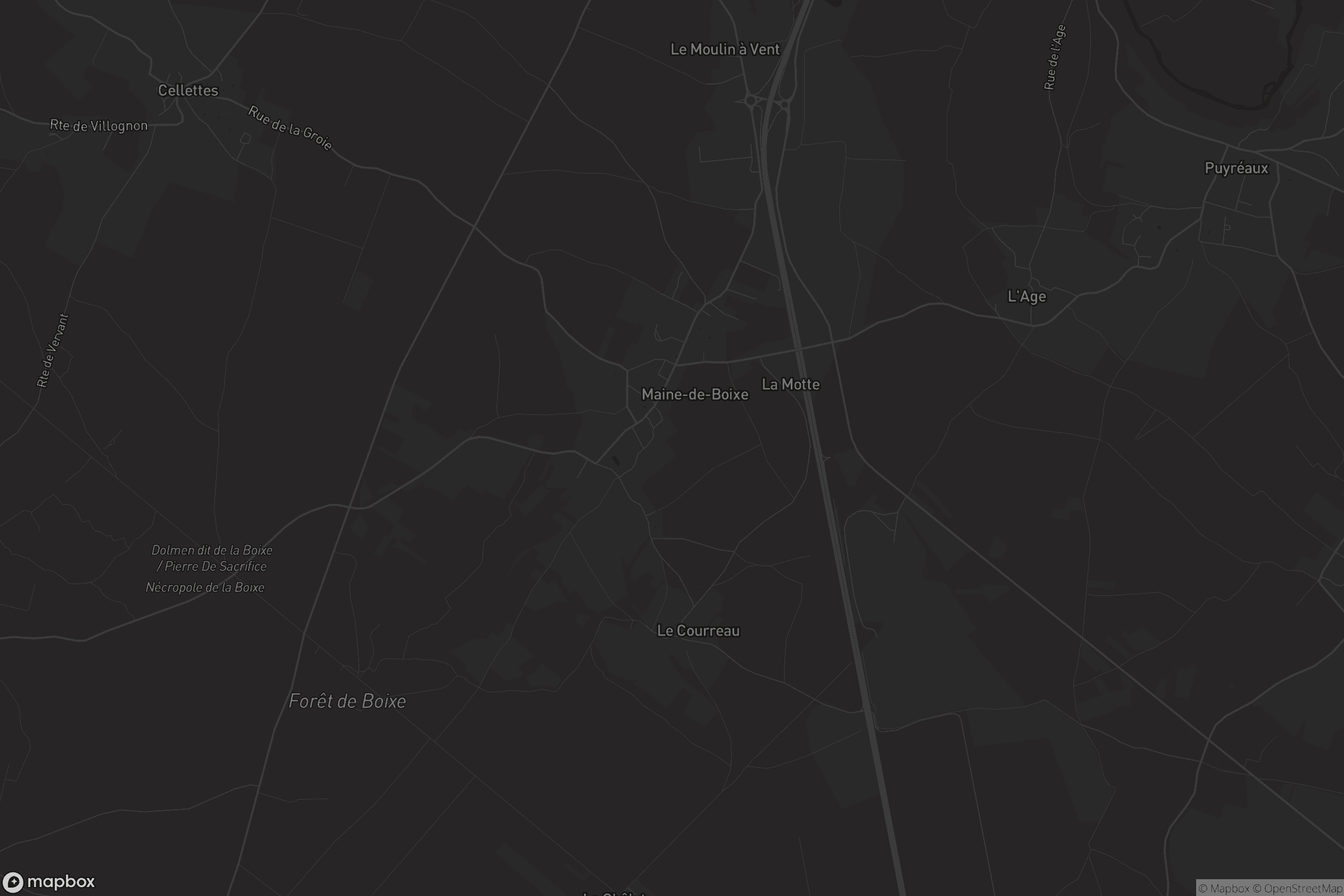 Carte de Maine-de-Boixe