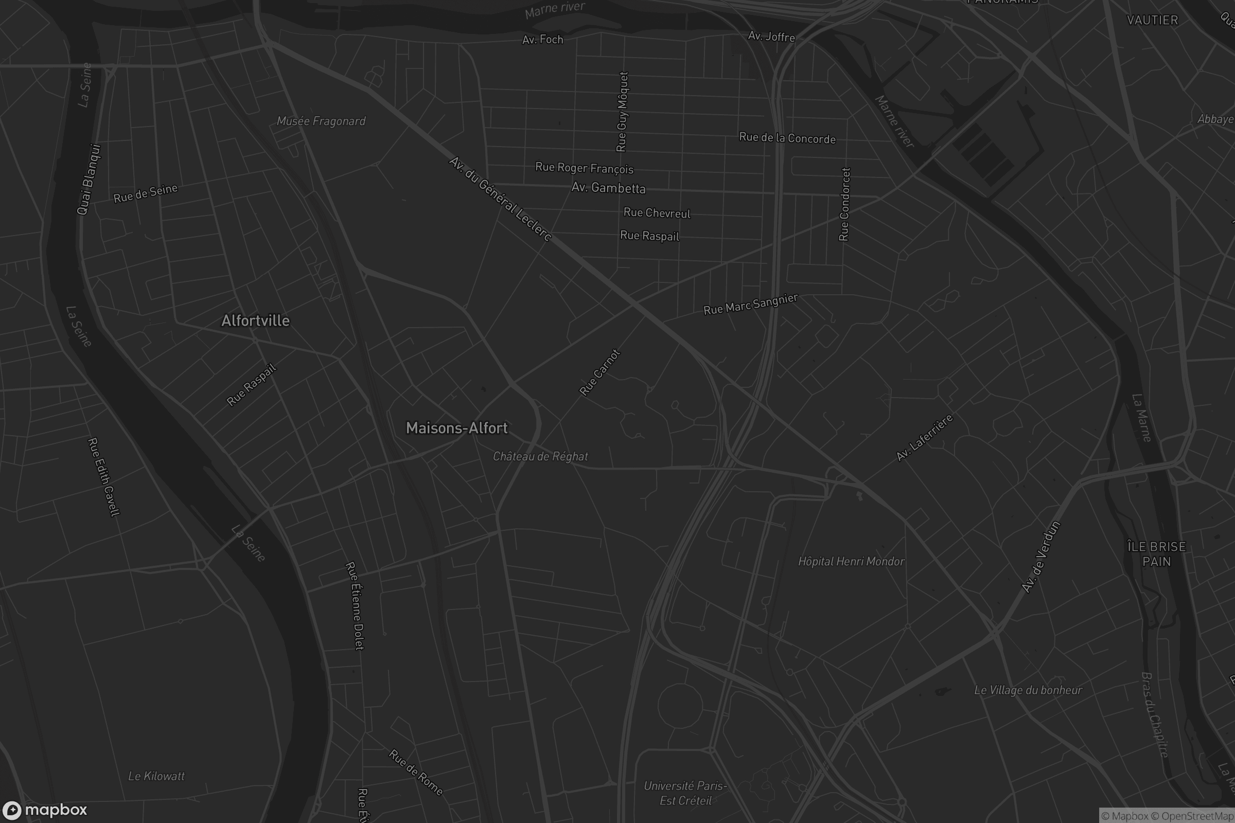 Carte de Maisons-Alfort