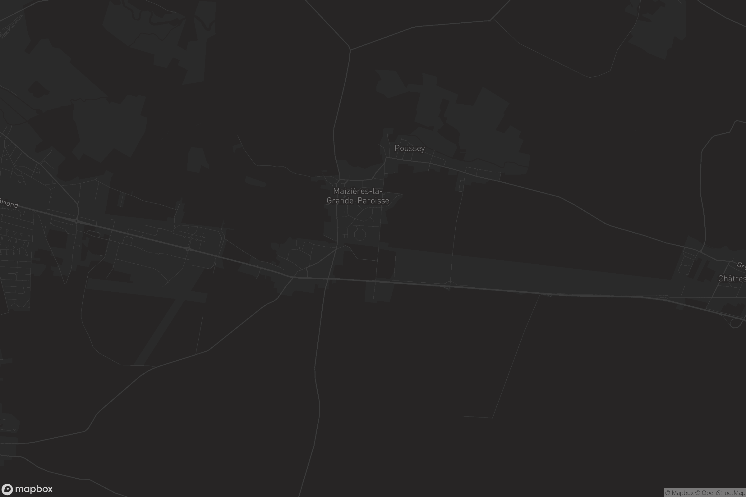Carte de Maizières-la-Grande-Paroisse