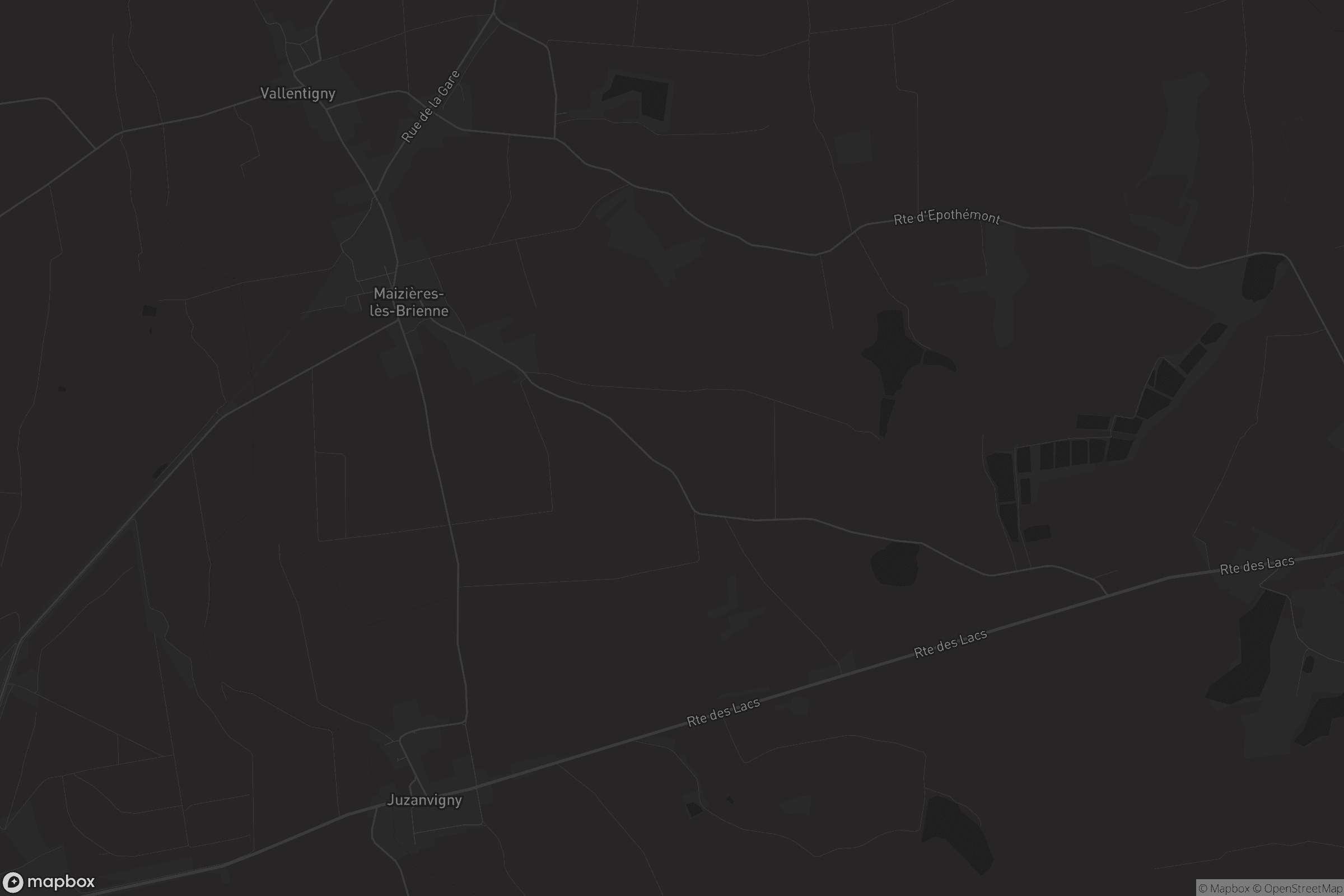 Carte de Maizières-lès-Brienne
