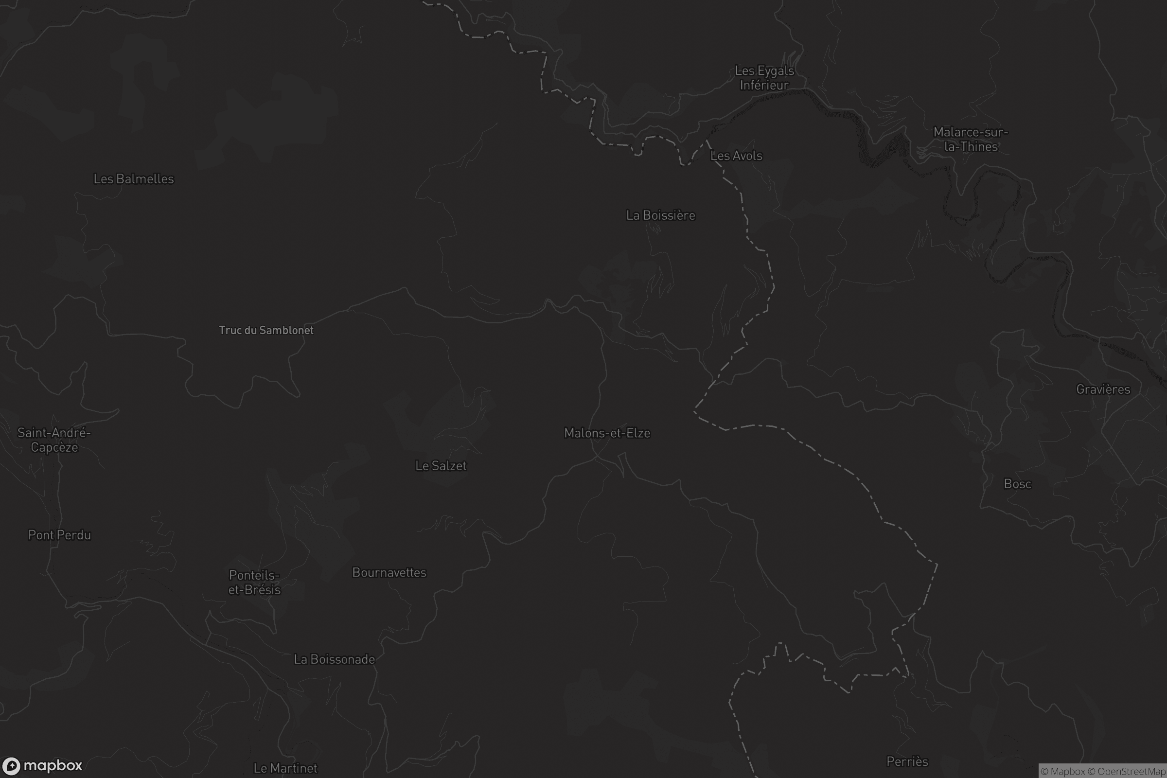 Carte de Malons-et-Elze