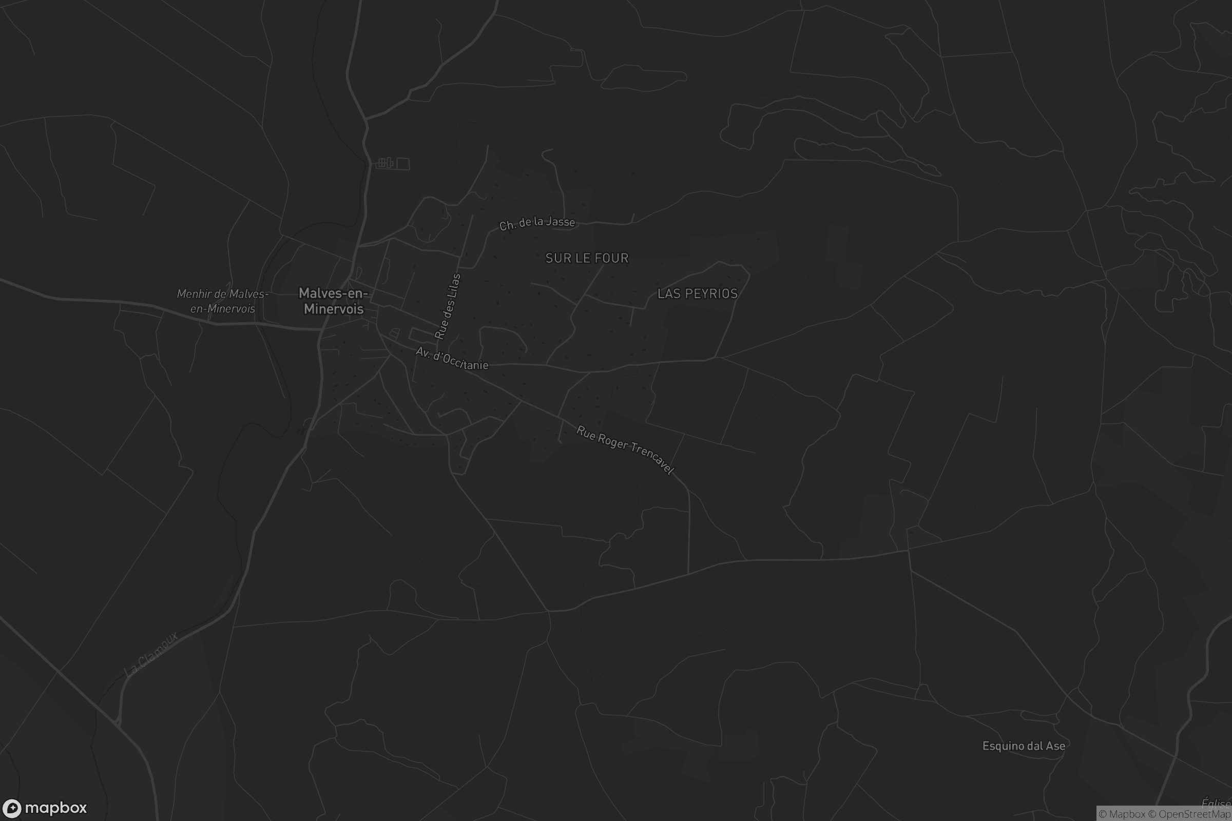 Carte de Malves-en-Minervois