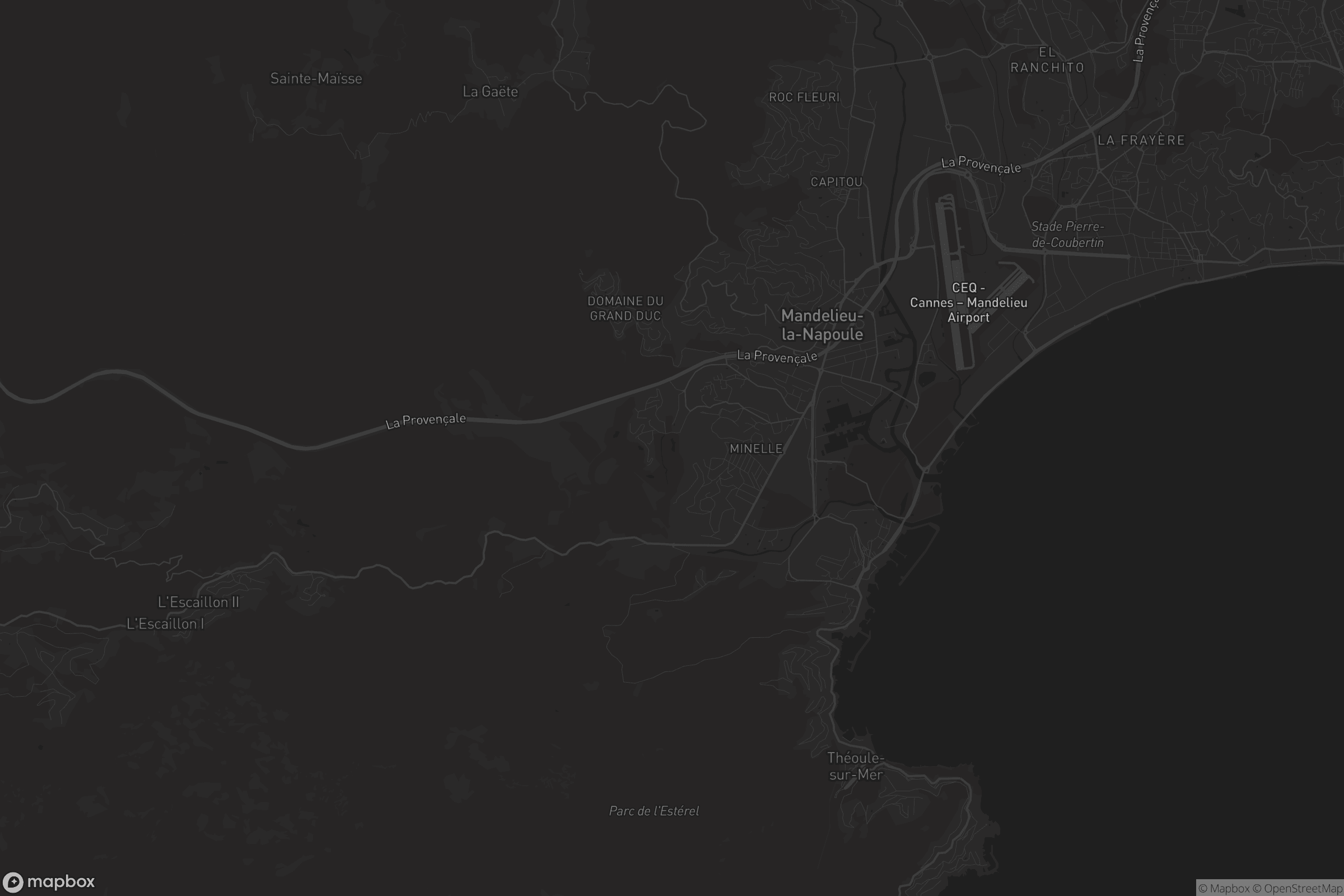 Carte de Mandelieu-la-Napoule