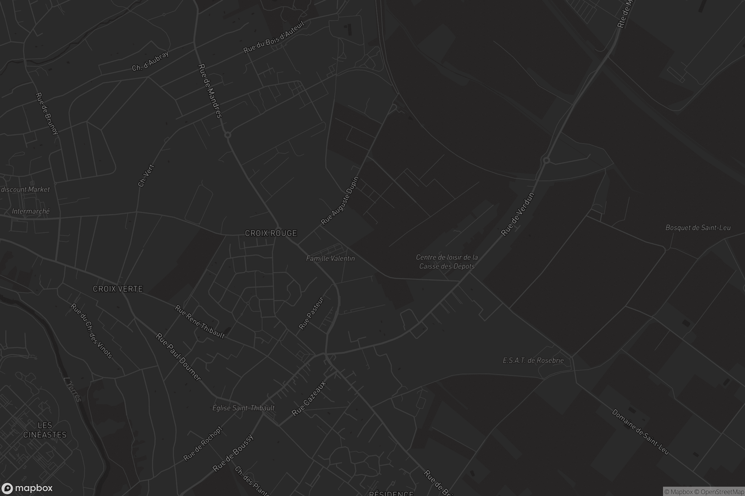 Carte de Mandres-les-Roses