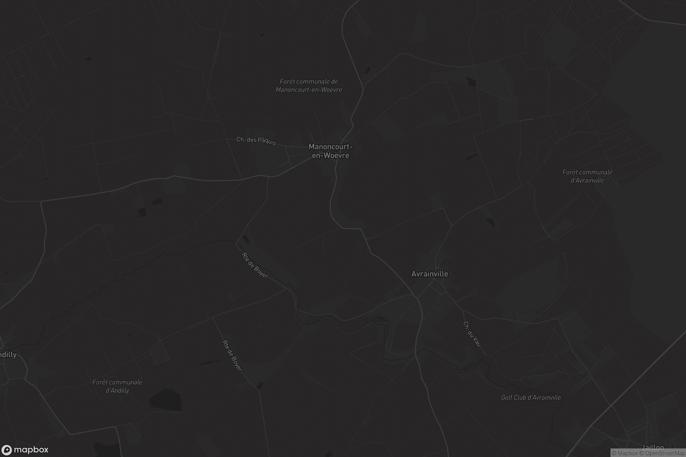 Carte de Manoncourt-en-Woëvre