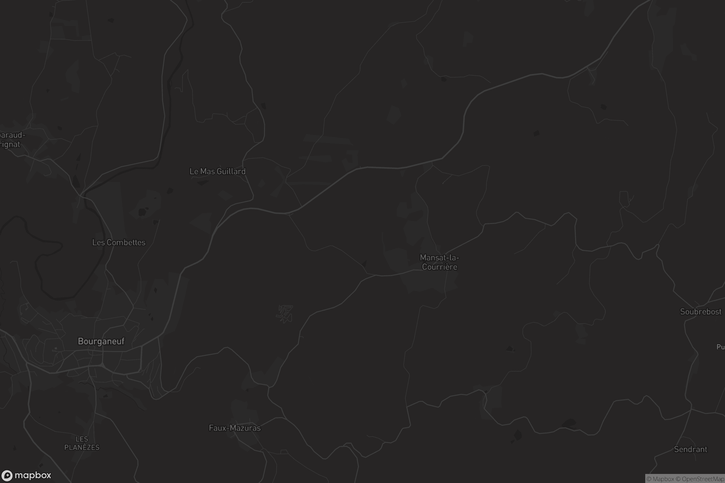 Carte de Mansat-la-Courrière