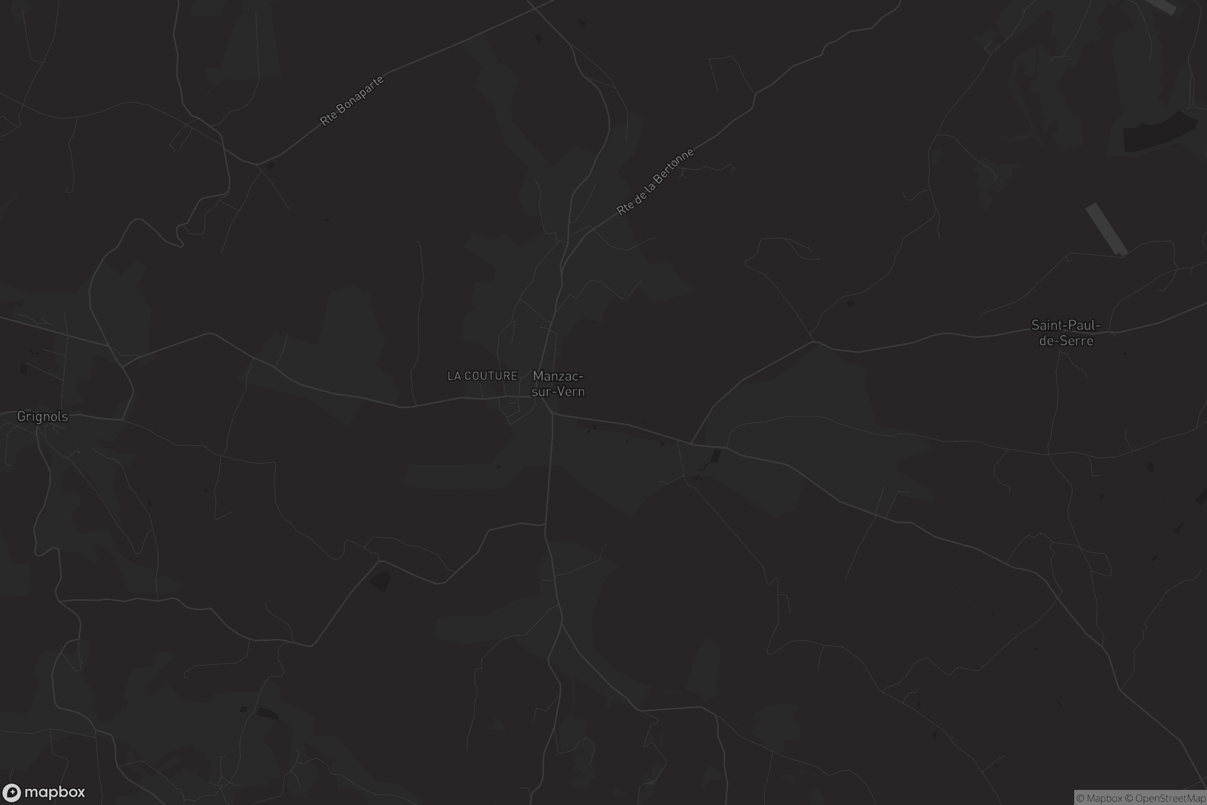 Carte de Manzac-sur-Vern