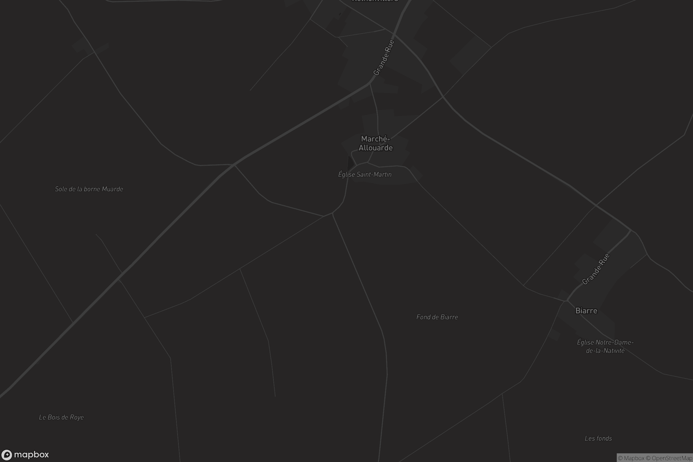 Carte de Marché-Allouarde