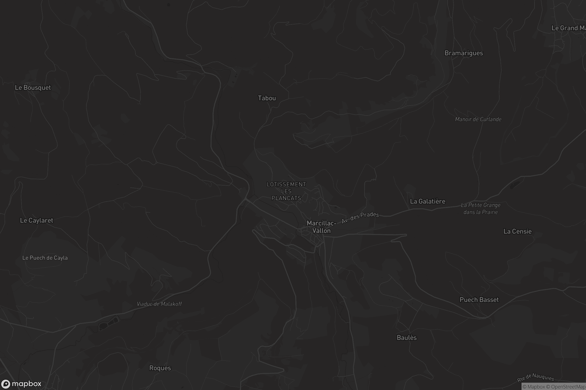 Carte de Marcillac-Vallon