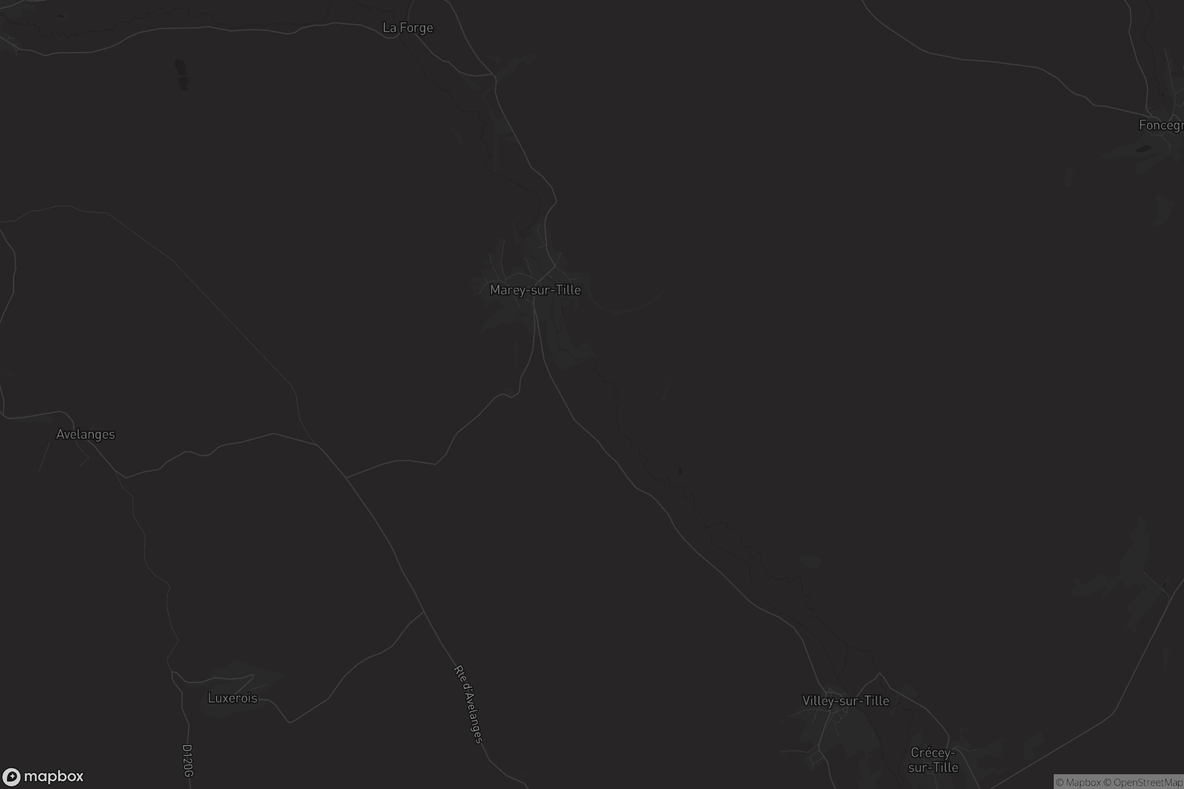 Carte de Marey-sur-Tille