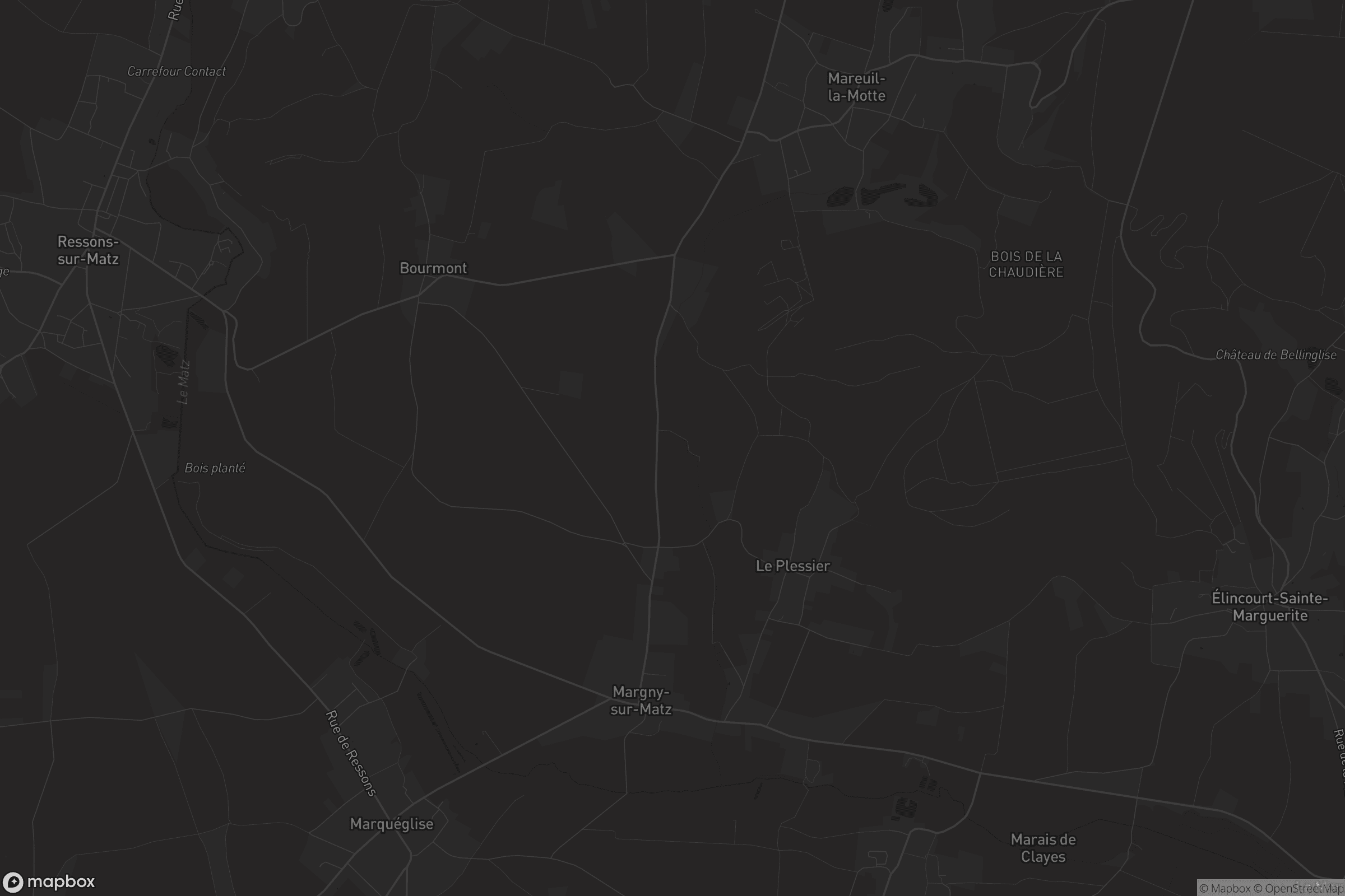 Carte de Margny-sur-Matz