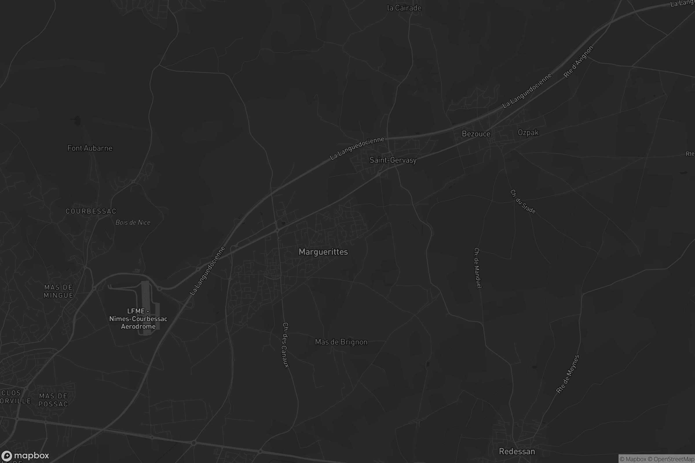 Carte de Marguerittes