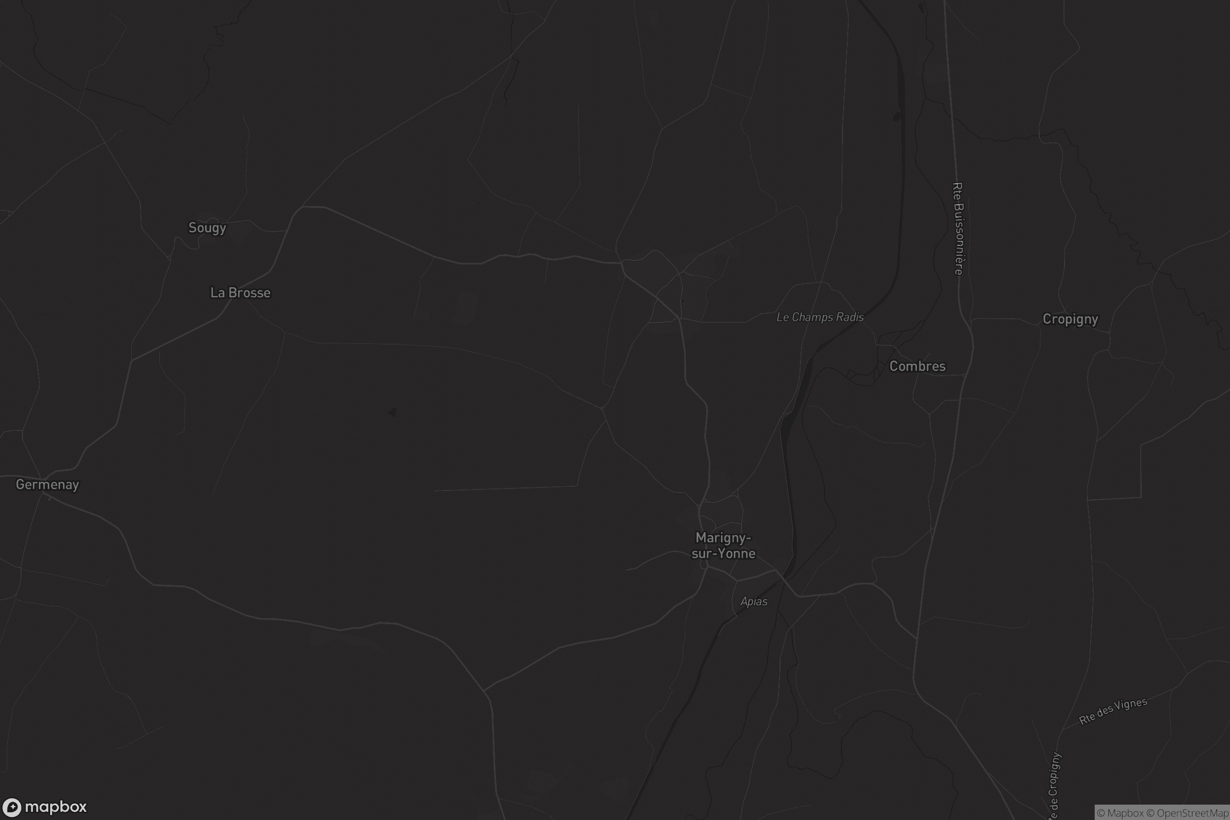 Carte de Marigny-sur-Yonne